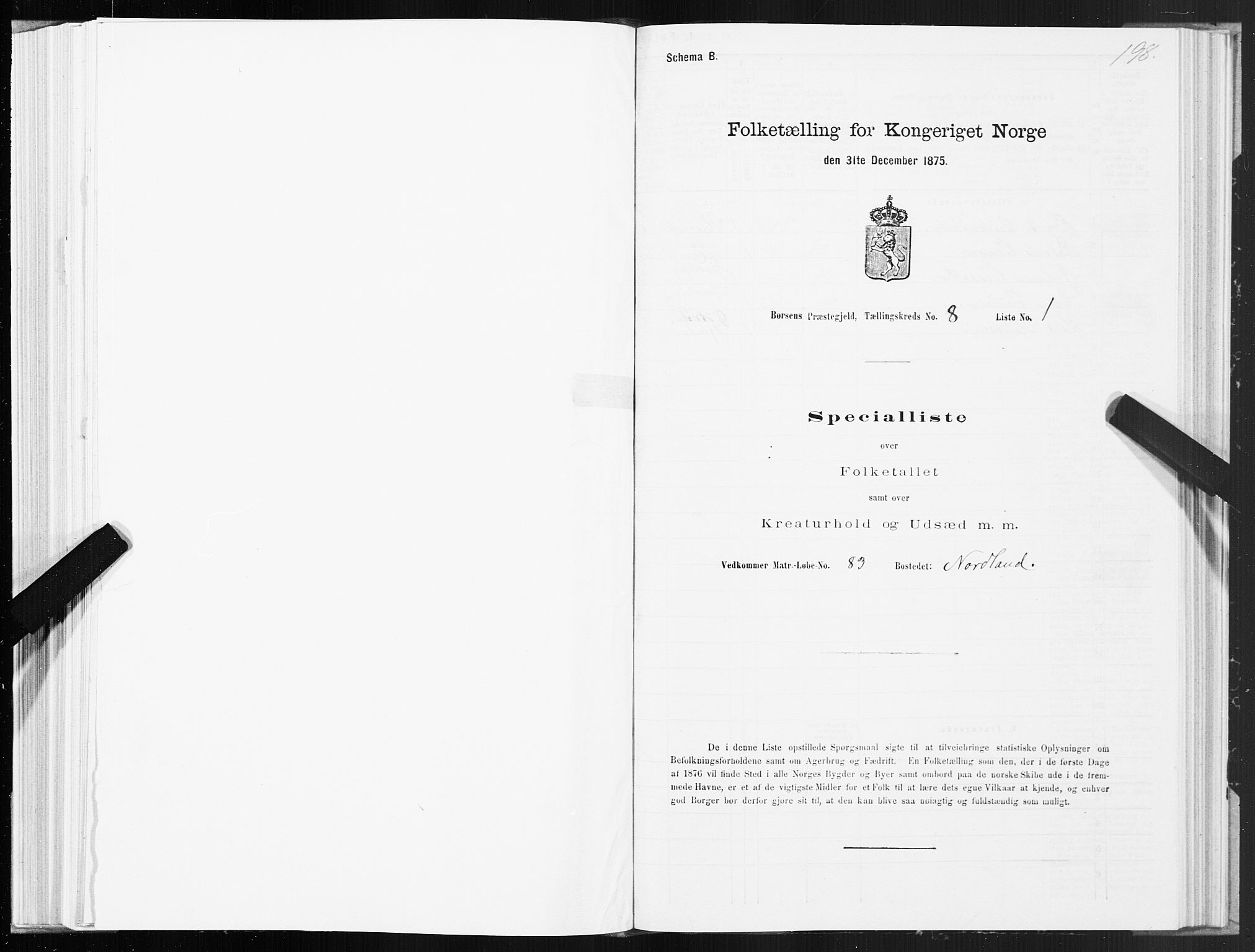 SAT, 1875 census for 1658P Børsa, 1875, p. 5198