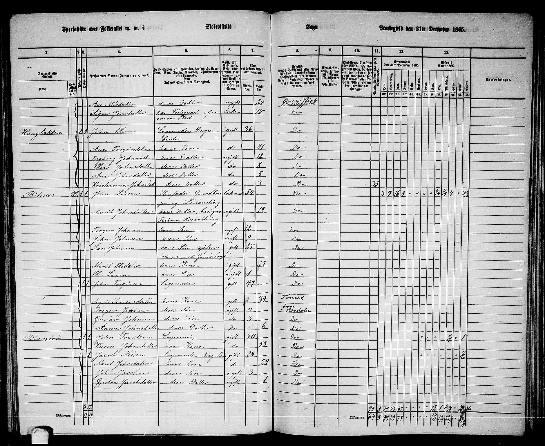 RA, 1865 census for Øvre Stjørdal, 1865, p. 147