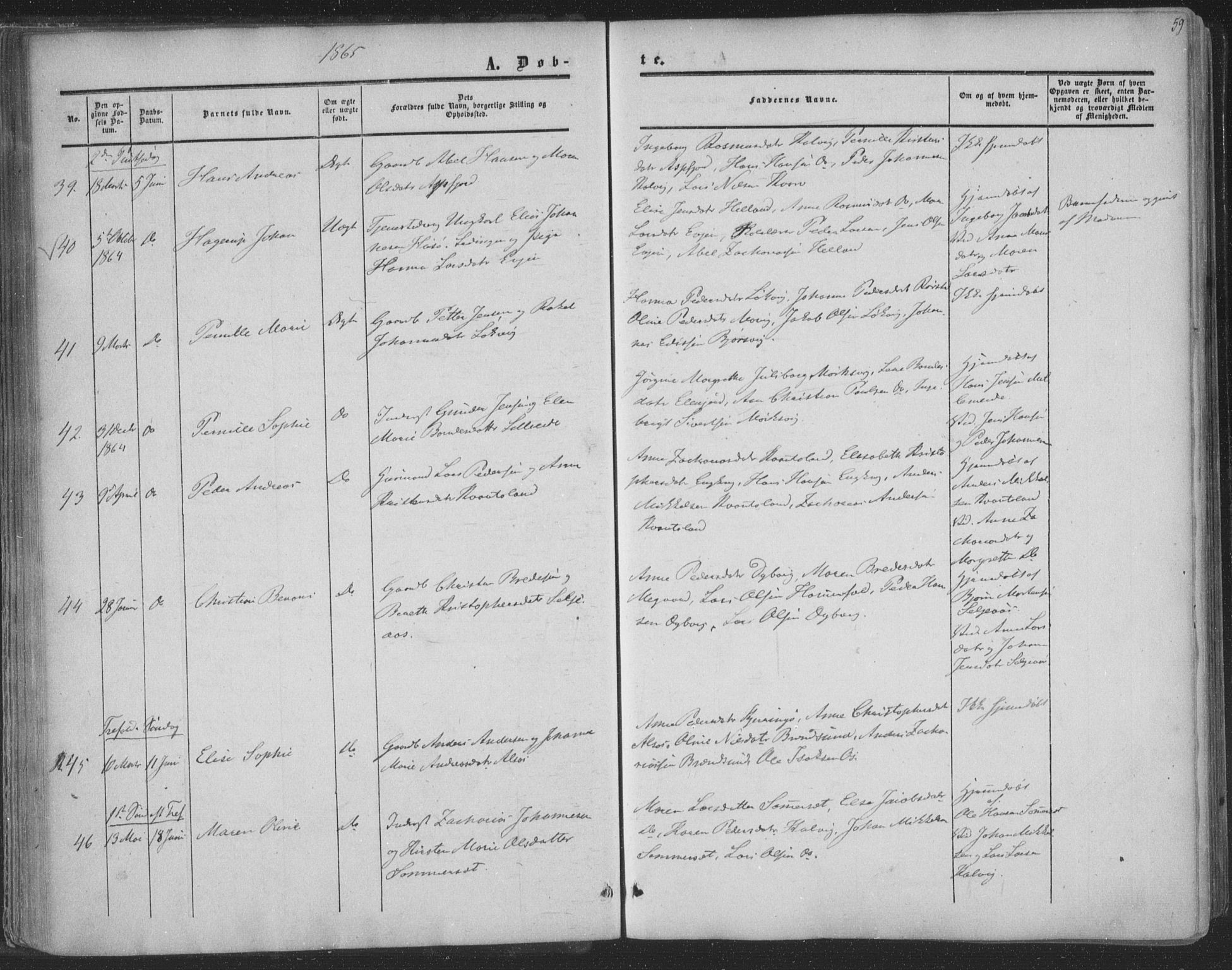 Ministerialprotokoller, klokkerbøker og fødselsregistre - Nordland, AV/SAT-A-1459/853/L0770: Parish register (official) no. 853A09, 1857-1870, p. 59