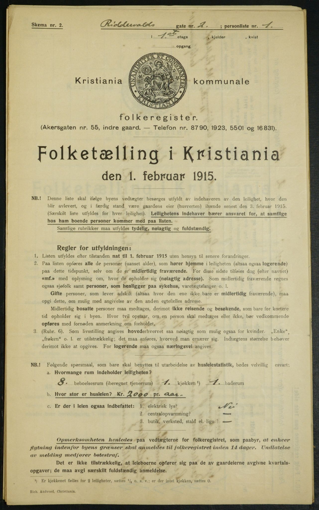 OBA, Municipal Census 1915 for Kristiania, 1915, p. 82753