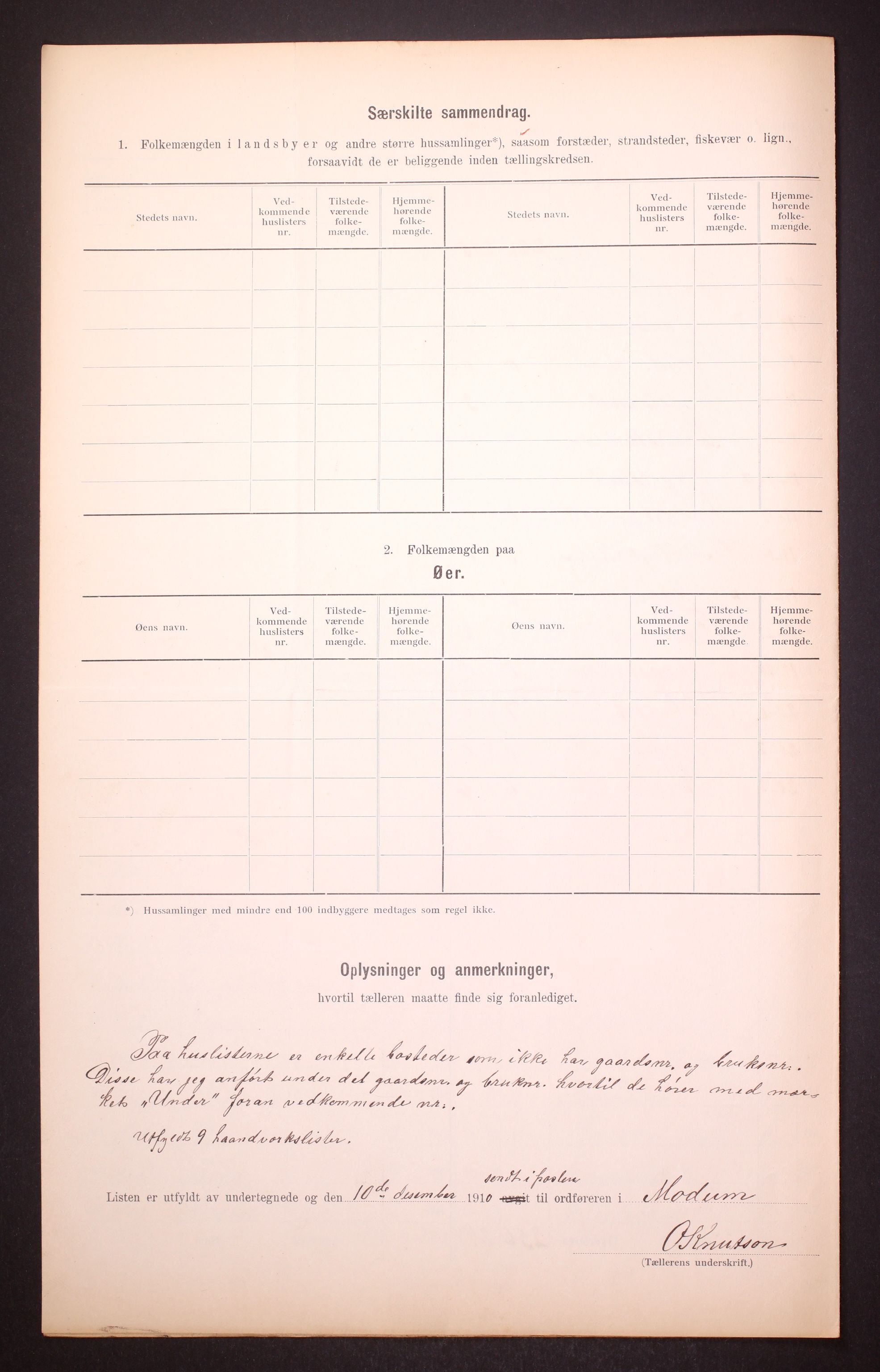 RA, 1910 census for Modum, 1910, p. 13