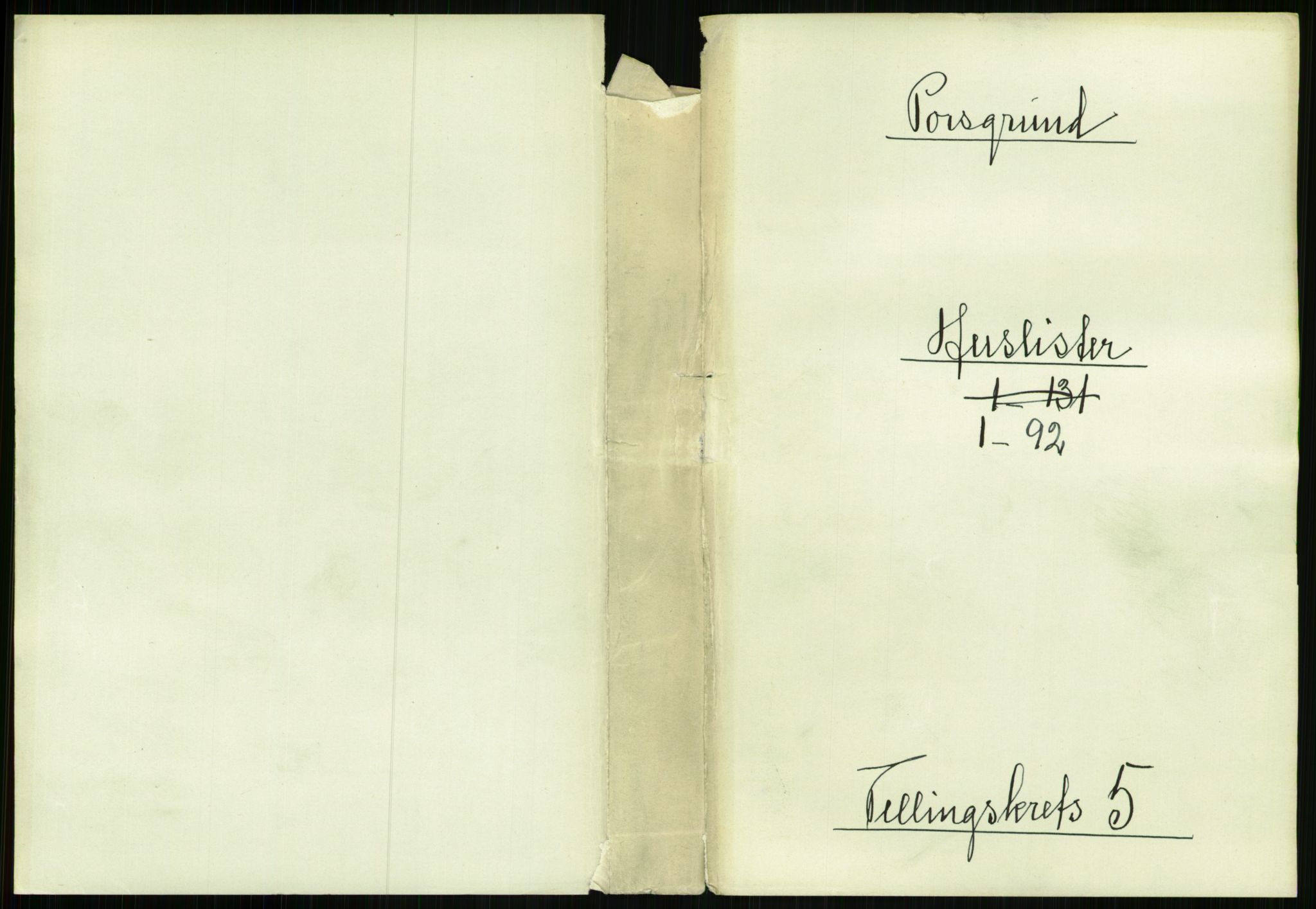 RA, 1891 census for 0805 Porsgrunn, 1891, p. 997