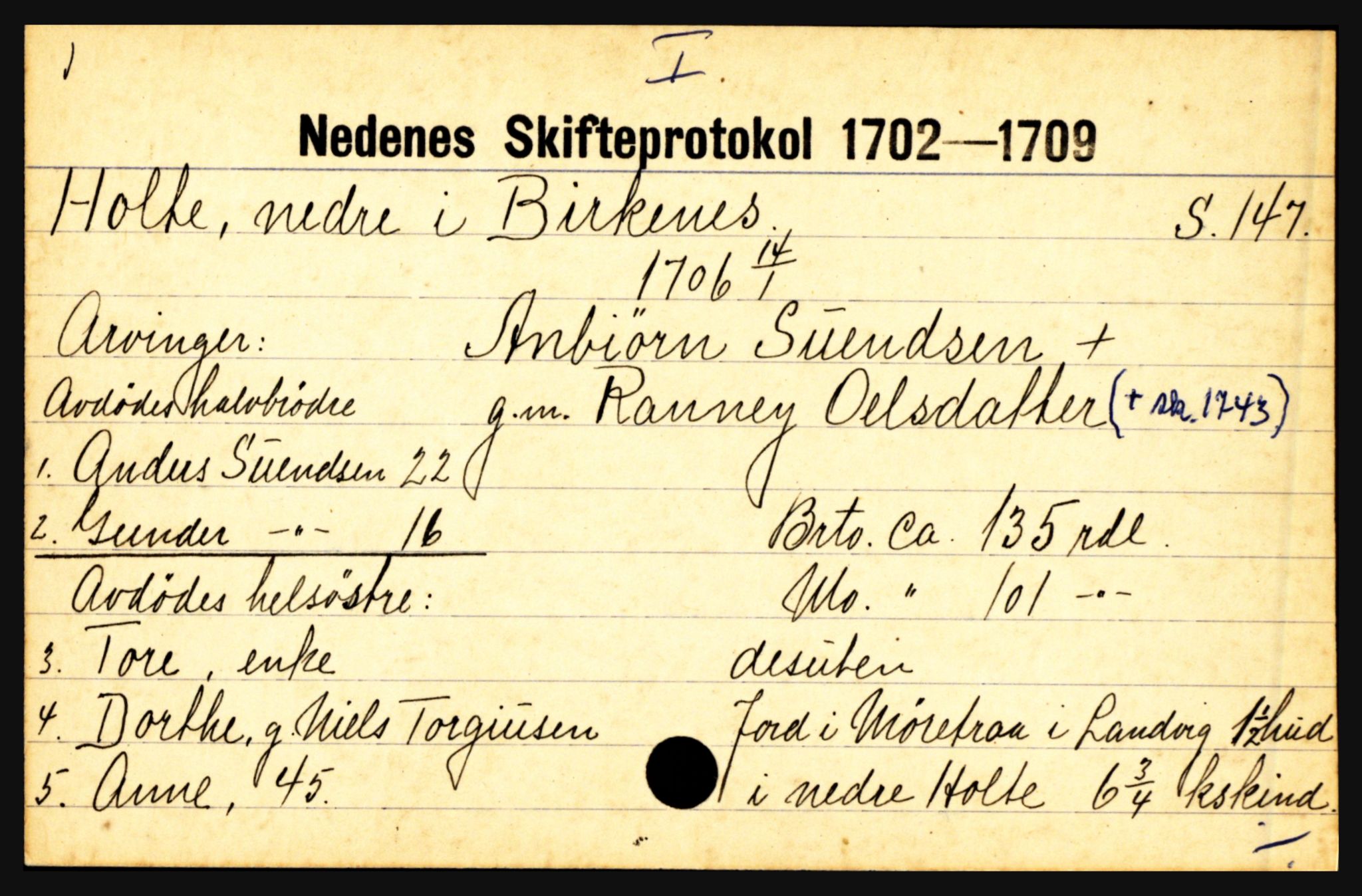 Nedenes sorenskriveri før 1824, AV/SAK-1221-0007/H, p. 12571