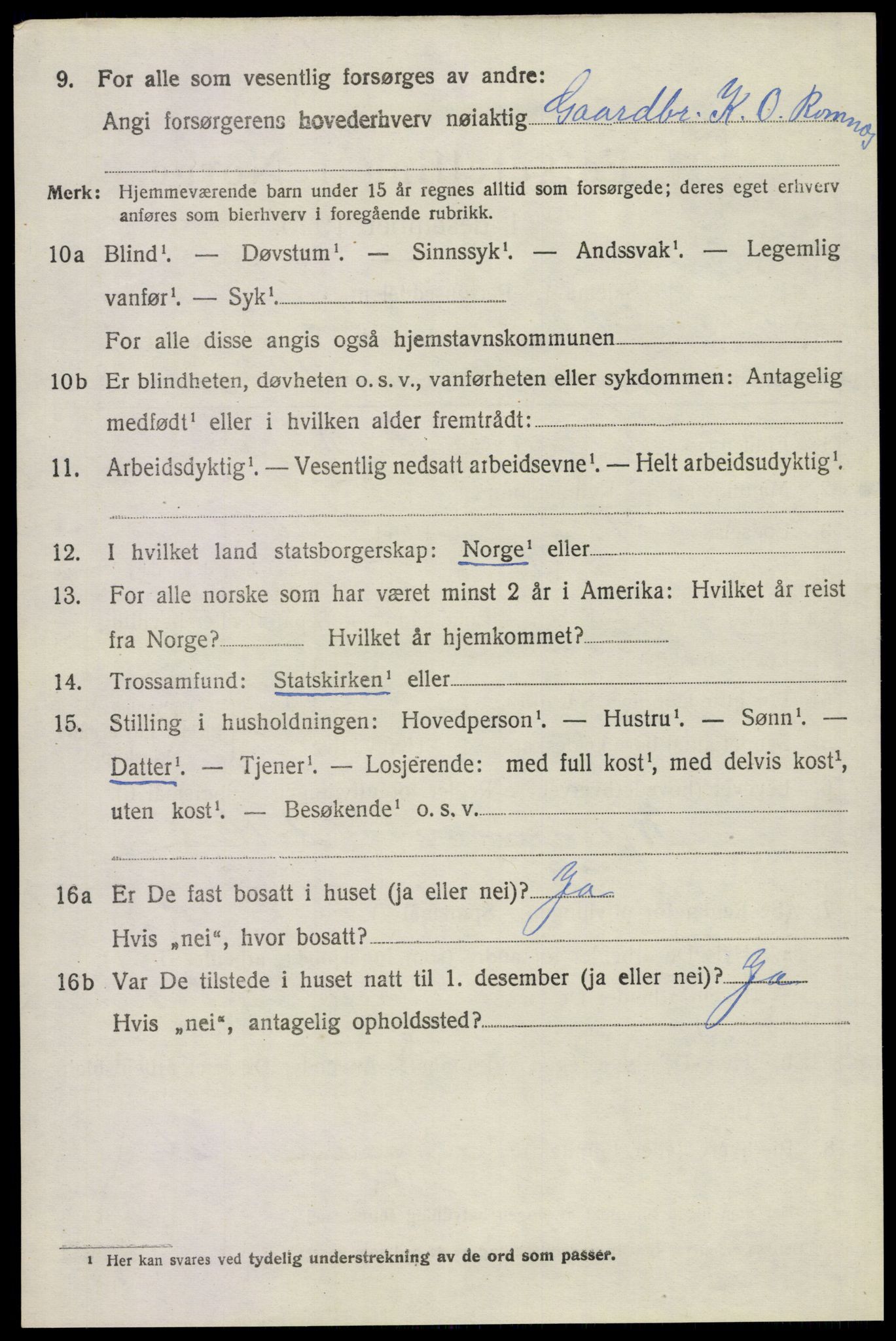 SAKO, 1920 census for Holla, 1920, p. 4752