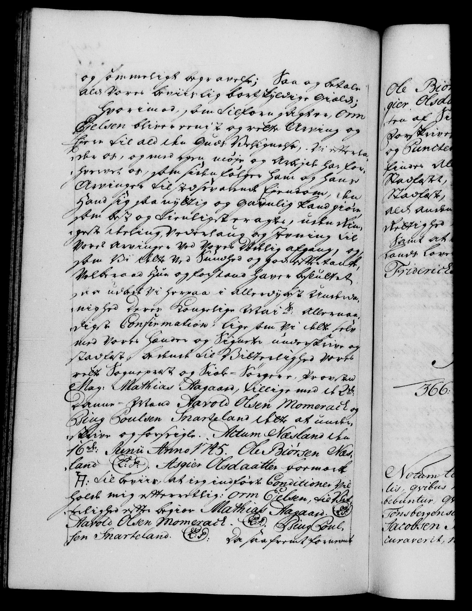 Danske Kanselli 1572-1799, RA/EA-3023/F/Fc/Fca/Fcaa/L0034: Norske registre, 1745-1746, p. 221b