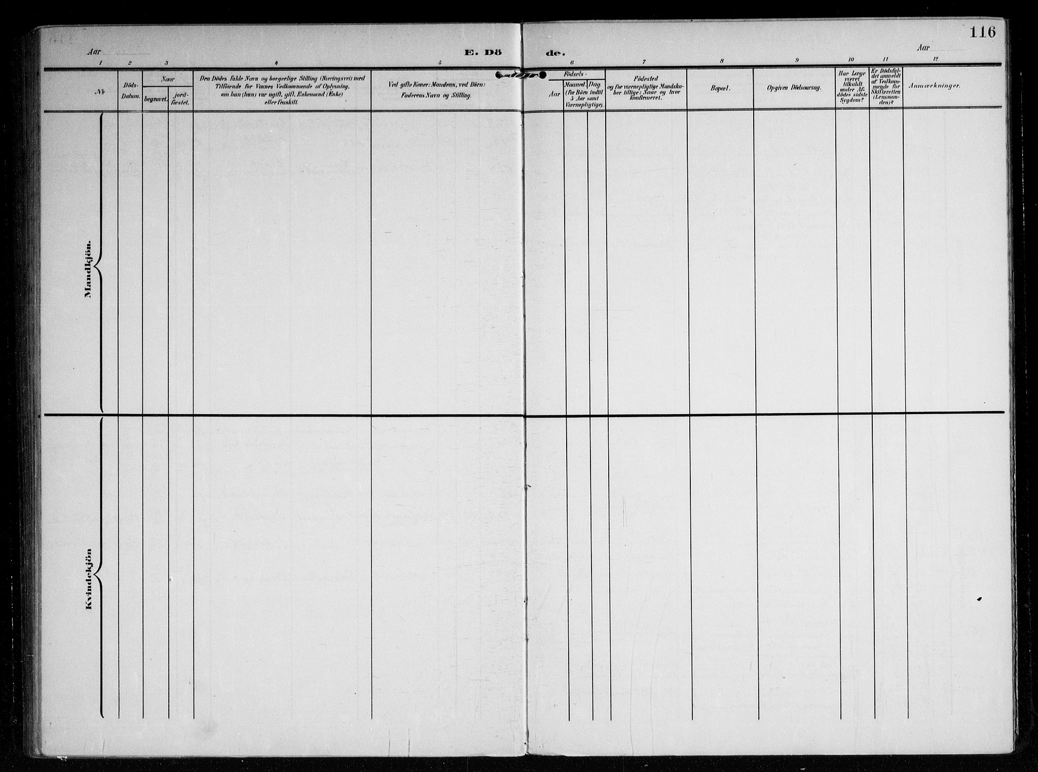 Berg prestekontor Kirkebøker, AV/SAO-A-10902/F/Fb/L0003: Parish register (official) no. II 3, 1903-1919, p. 116