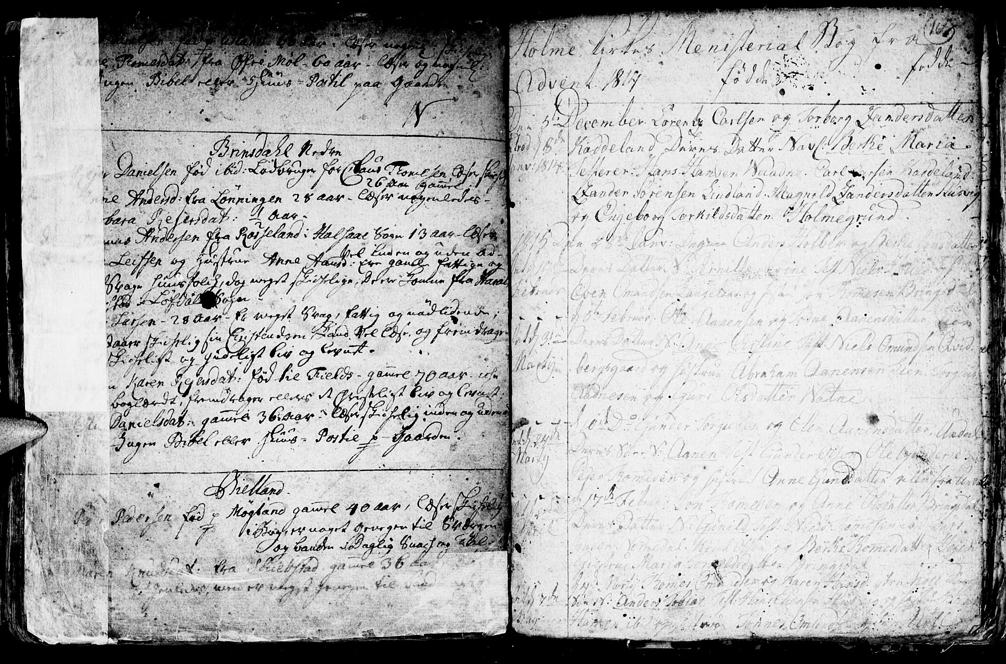 Holum sokneprestkontor, AV/SAK-1111-0022/F/Fb/Fba/L0001: Parish register (copy) no. B 1 /1, 1770-1820, p. 166