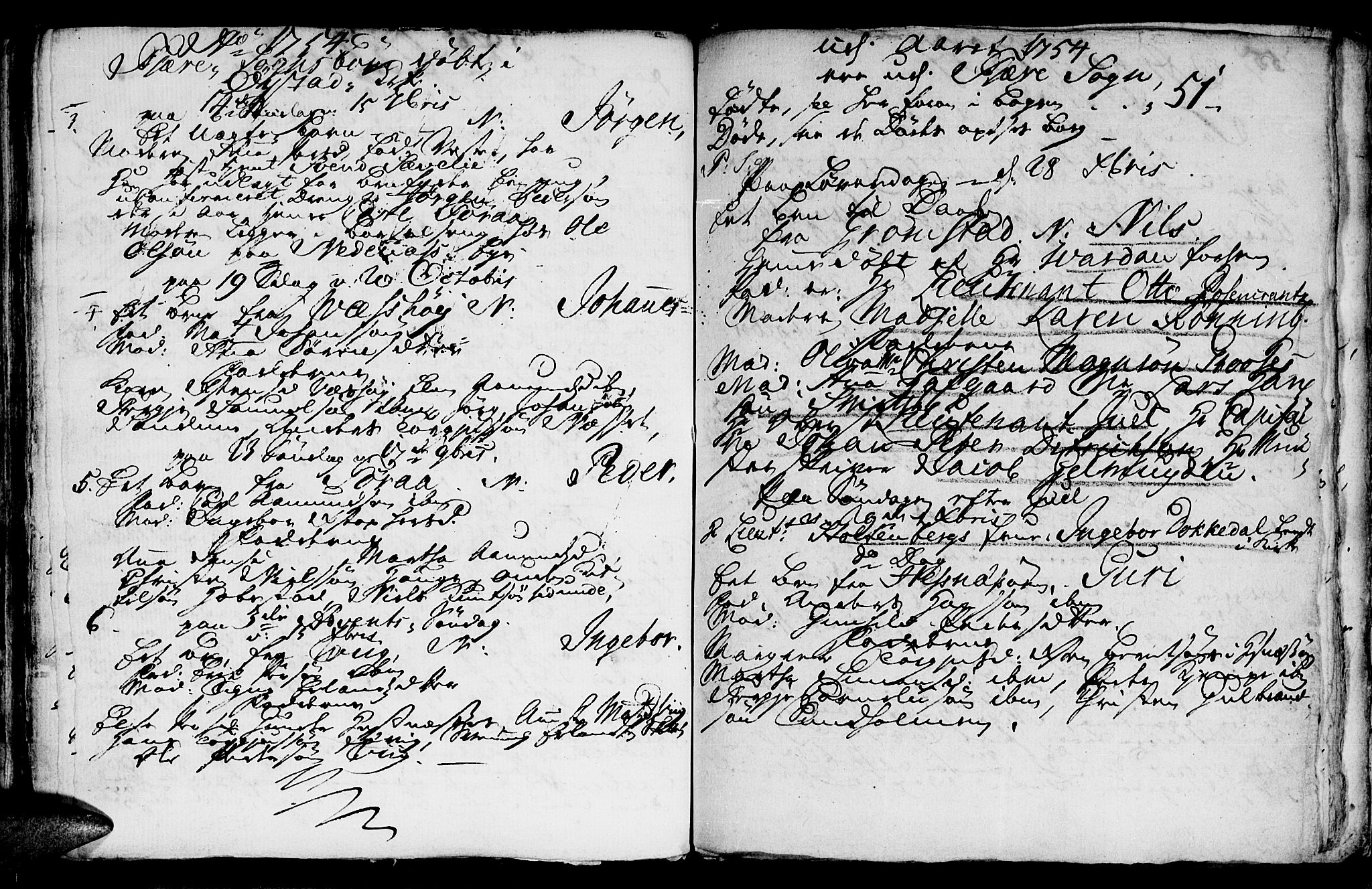 Fjære sokneprestkontor, SAK/1111-0011/F/Fb/L0002: Parish register (copy) no. B 2, 1751-1756, p. 112-113