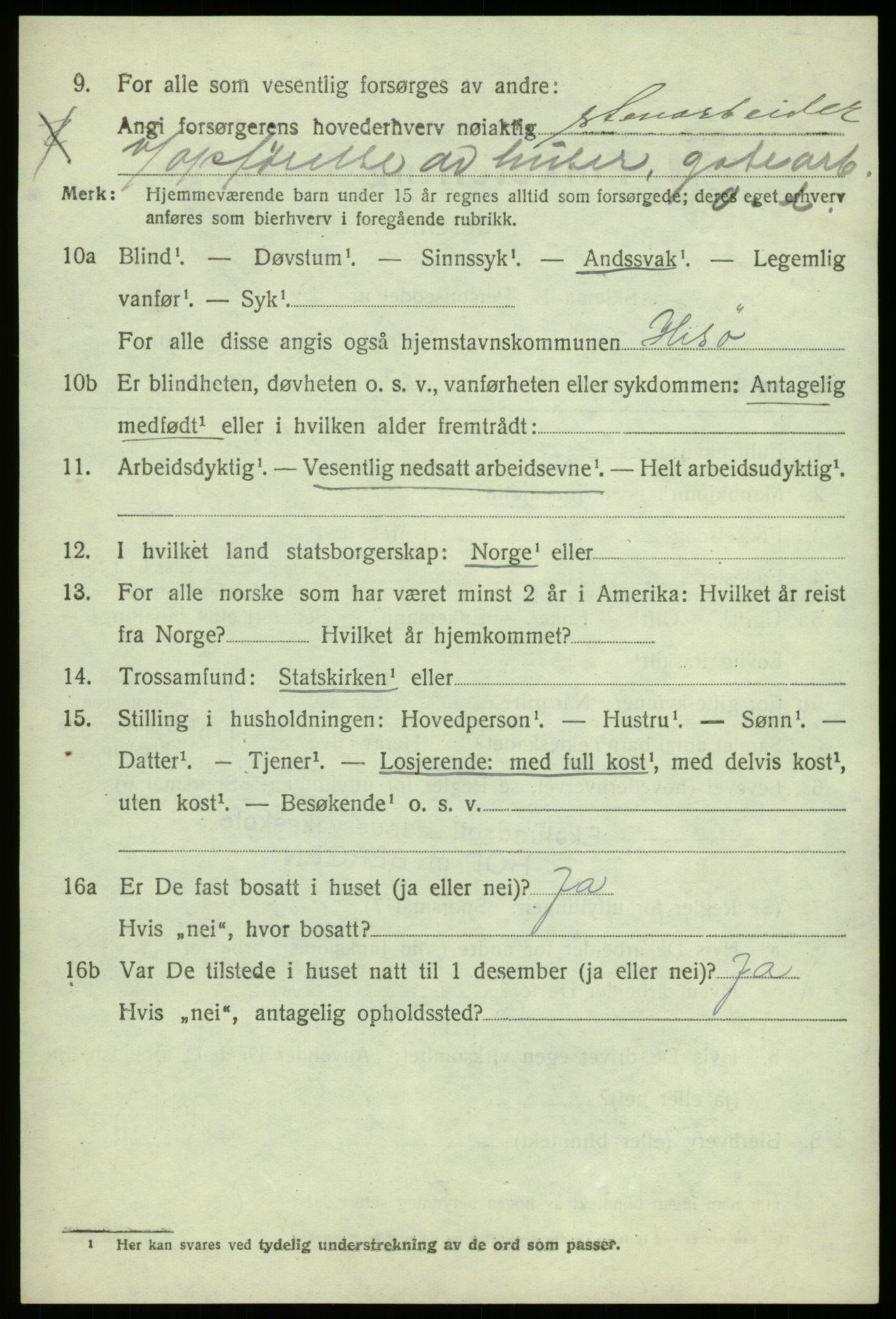 SAB, 1920 census for Fana, 1920, p. 6270