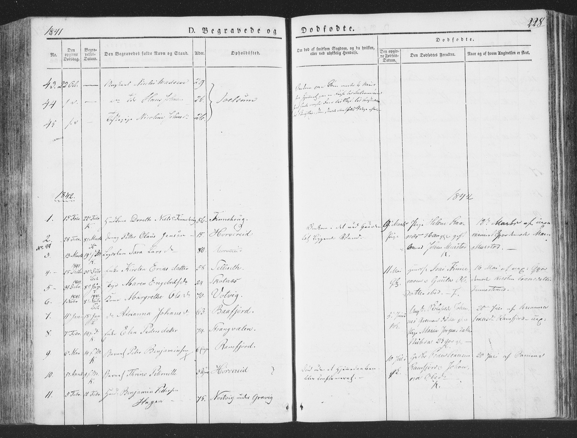 Ministerialprotokoller, klokkerbøker og fødselsregistre - Nord-Trøndelag, SAT/A-1458/780/L0639: Parish register (official) no. 780A04, 1830-1844, p. 228