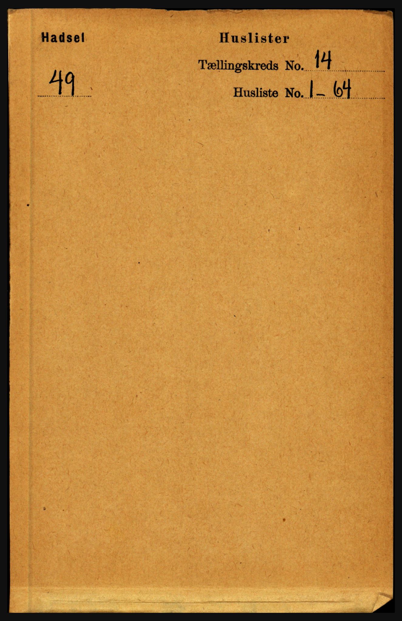 RA, 1891 census for 1866 Hadsel, 1891, p. 6253