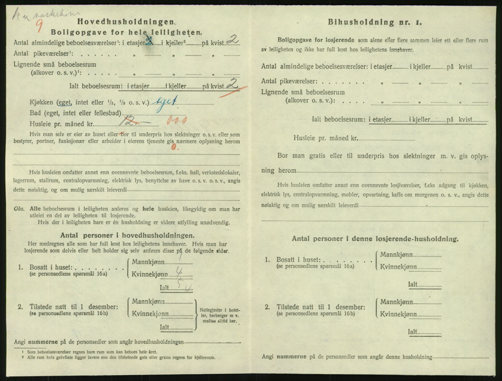 SAT, 1920 census for Namsos, 1920, p. 1496