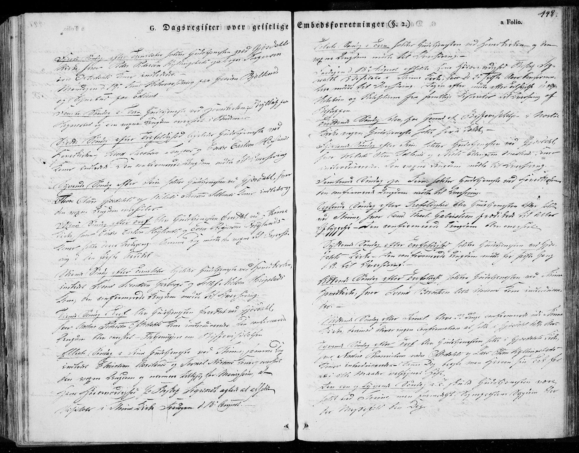 Lye sokneprestkontor, AV/SAST-A-101794/001/30BA/L0004: Parish register (official) no. A 4, 1826-1841, p. 448