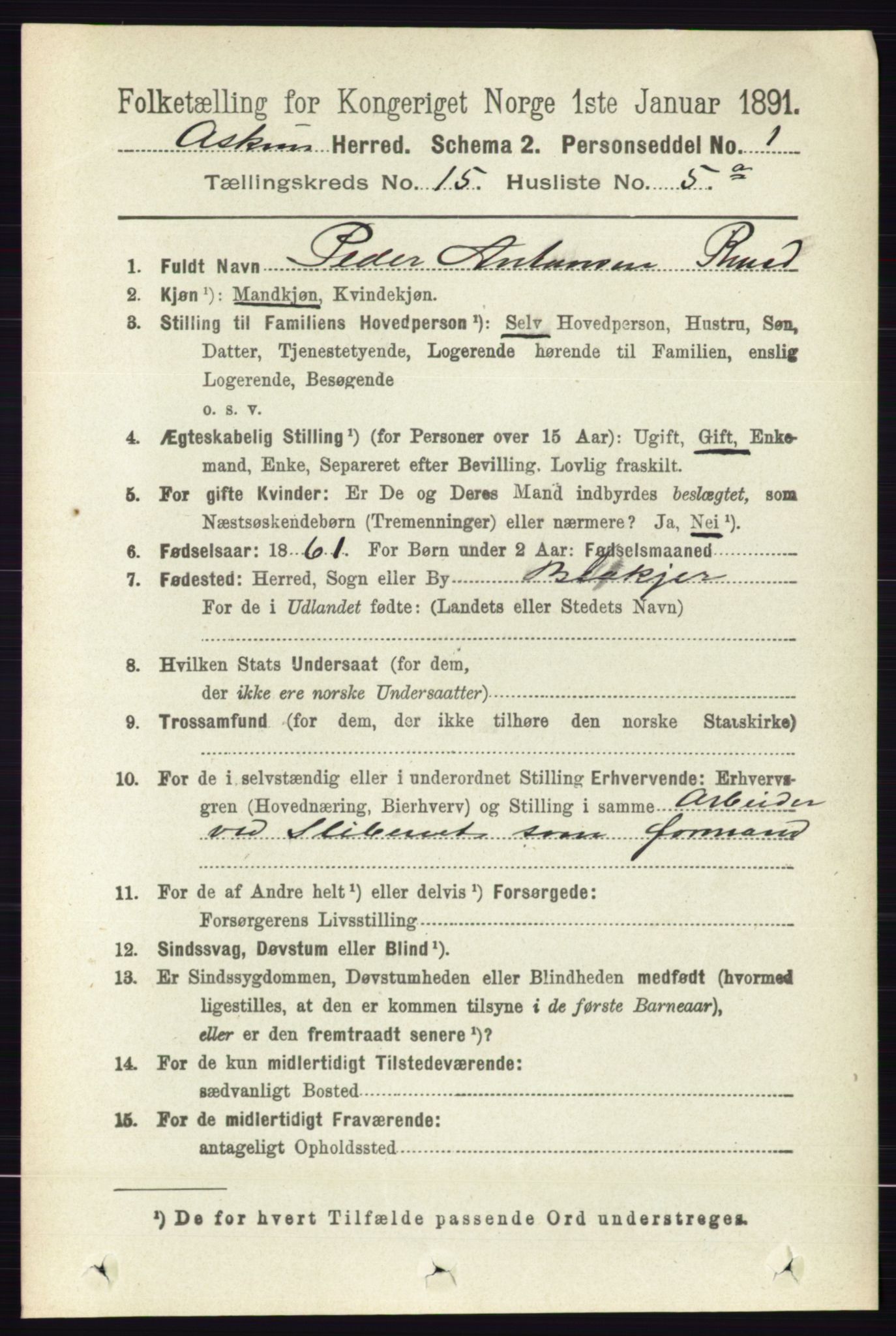 RA, 1891 census for 0124 Askim, 1891, p. 2455