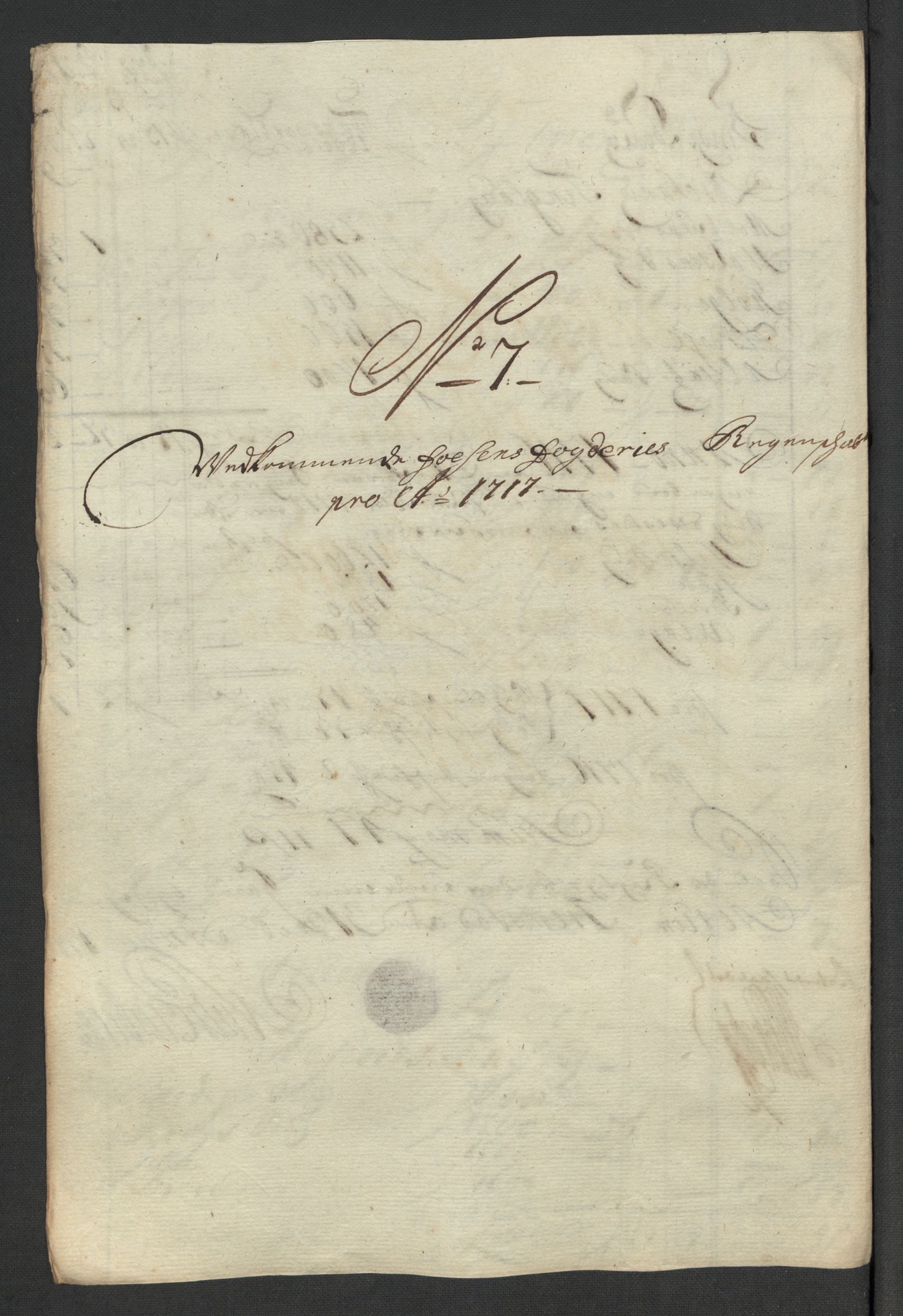 Rentekammeret inntil 1814, Reviderte regnskaper, Fogderegnskap, RA/EA-4092/R57/L3865: Fogderegnskap Fosen, 1717, p. 115