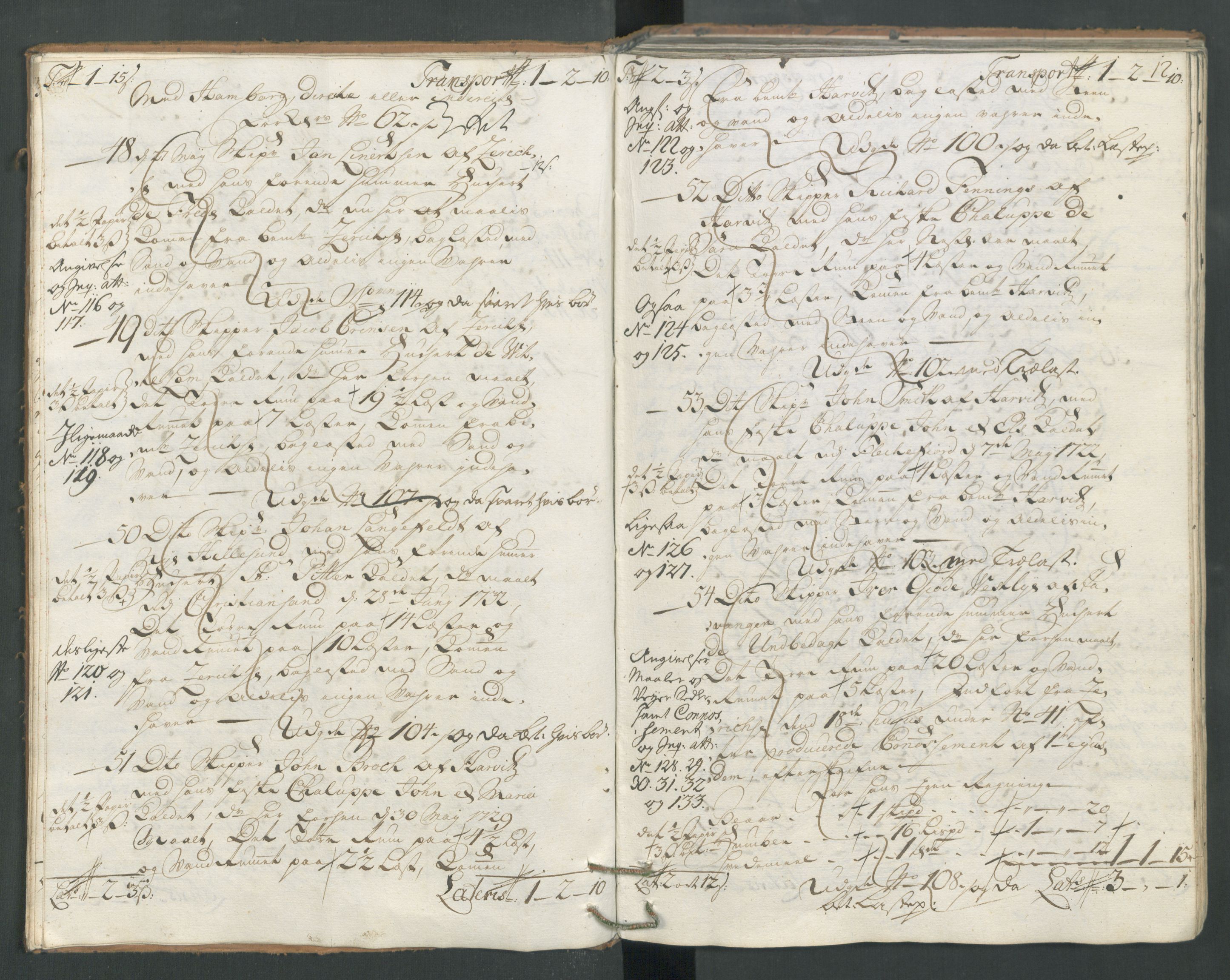 Generaltollkammeret, tollregnskaper, AV/RA-EA-5490/R22/L0012/0001: Tollregnskaper Stavanger / Hovedtollbok, 1733, p. 11b-12a