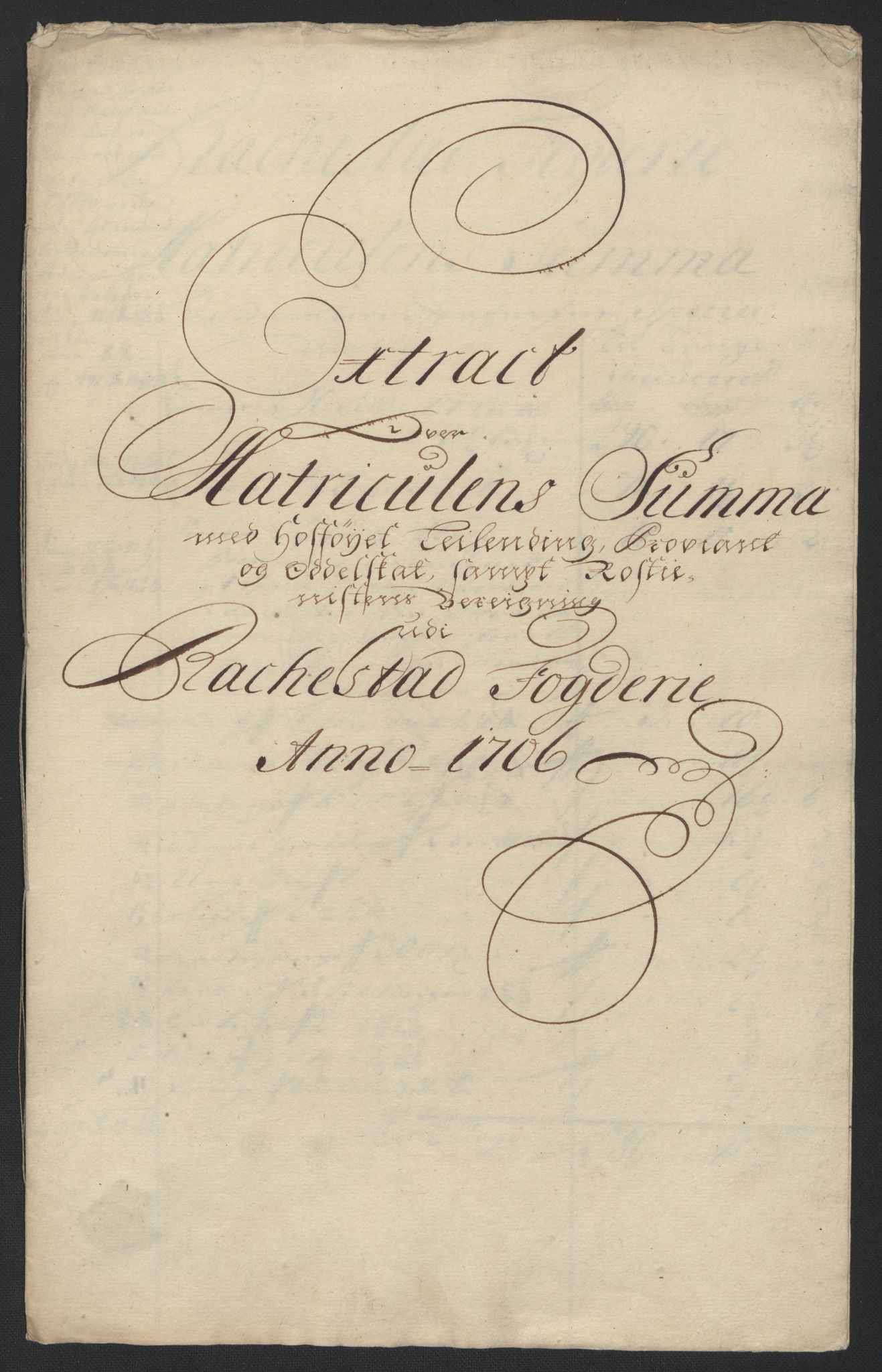 Rentekammeret inntil 1814, Reviderte regnskaper, Fogderegnskap, AV/RA-EA-4092/R07/L0298: Fogderegnskap Rakkestad, Heggen og Frøland, 1706, p. 234