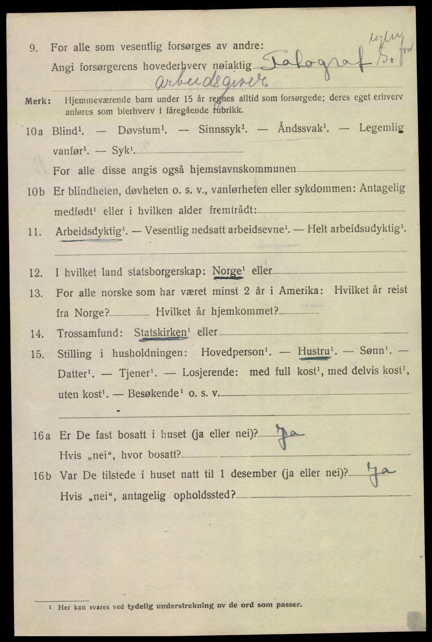 SAK, 1920 census for Kristiansand, 1920, p. 33618