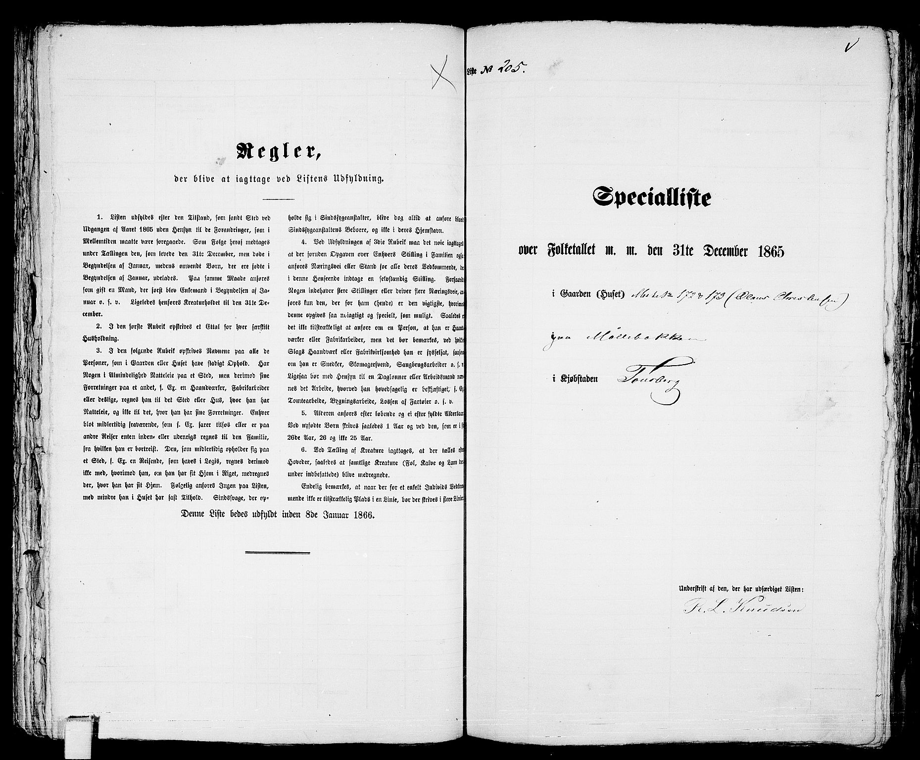 RA, 1865 census for Tønsberg, 1865, p. 444