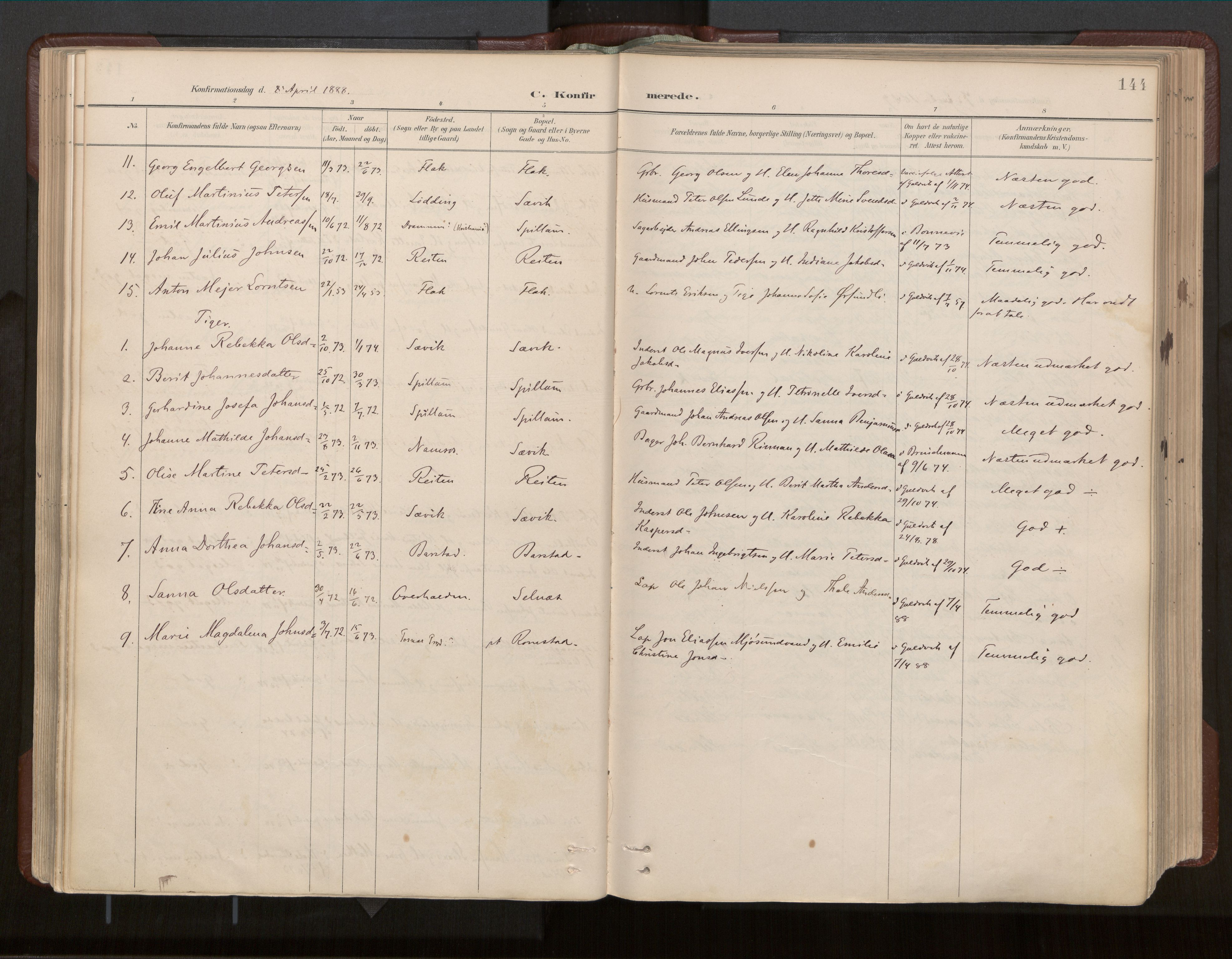 Ministerialprotokoller, klokkerbøker og fødselsregistre - Nord-Trøndelag, SAT/A-1458/770/L0589: Parish register (official) no. 770A03, 1887-1929, p. 144
