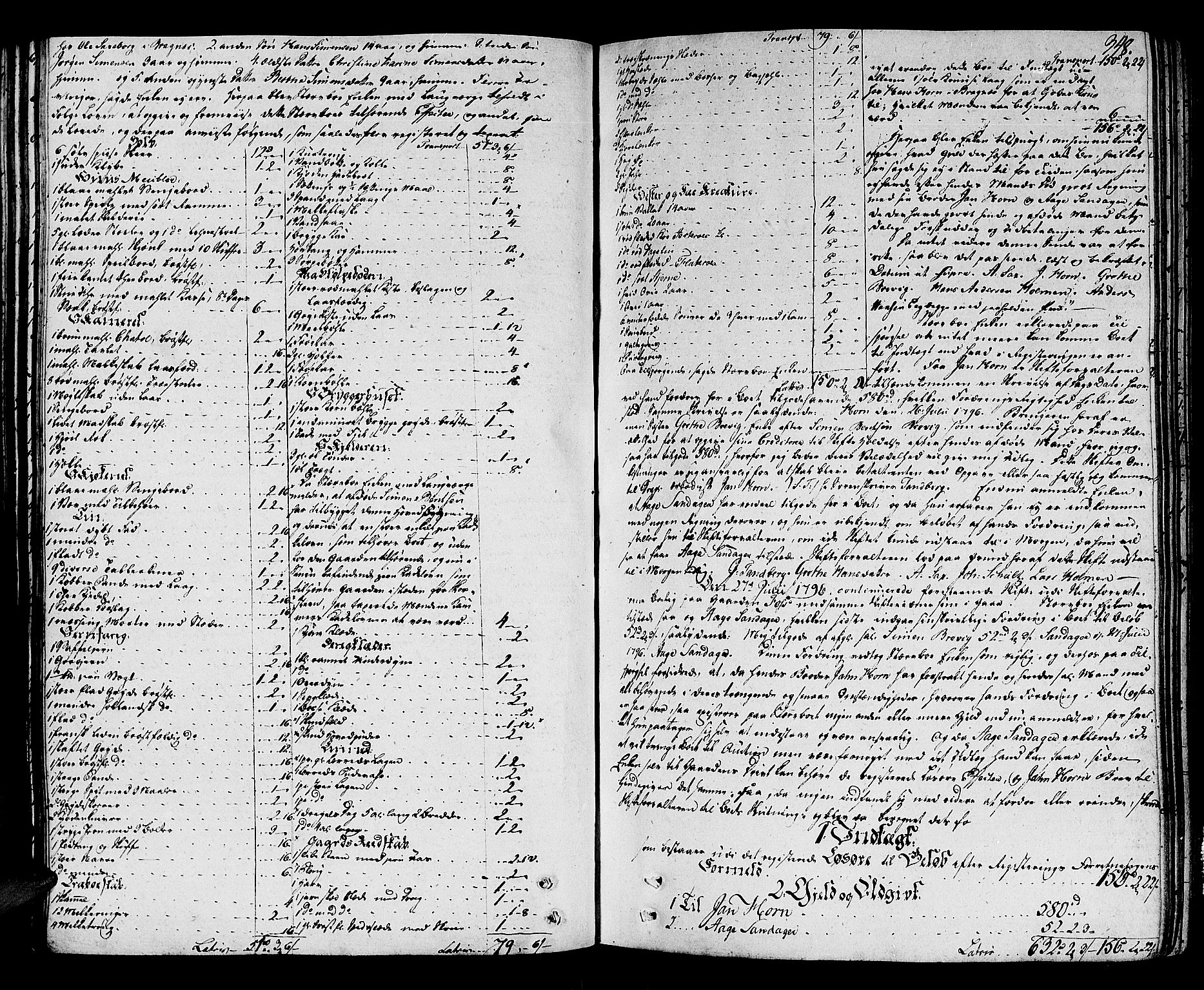 Lier, Røyken og Hurum sorenskriveri, AV/SAKO-A-89/H/Hc/L0007a: Skifteprotokoll, 1789-1799, p. 347b-348a
