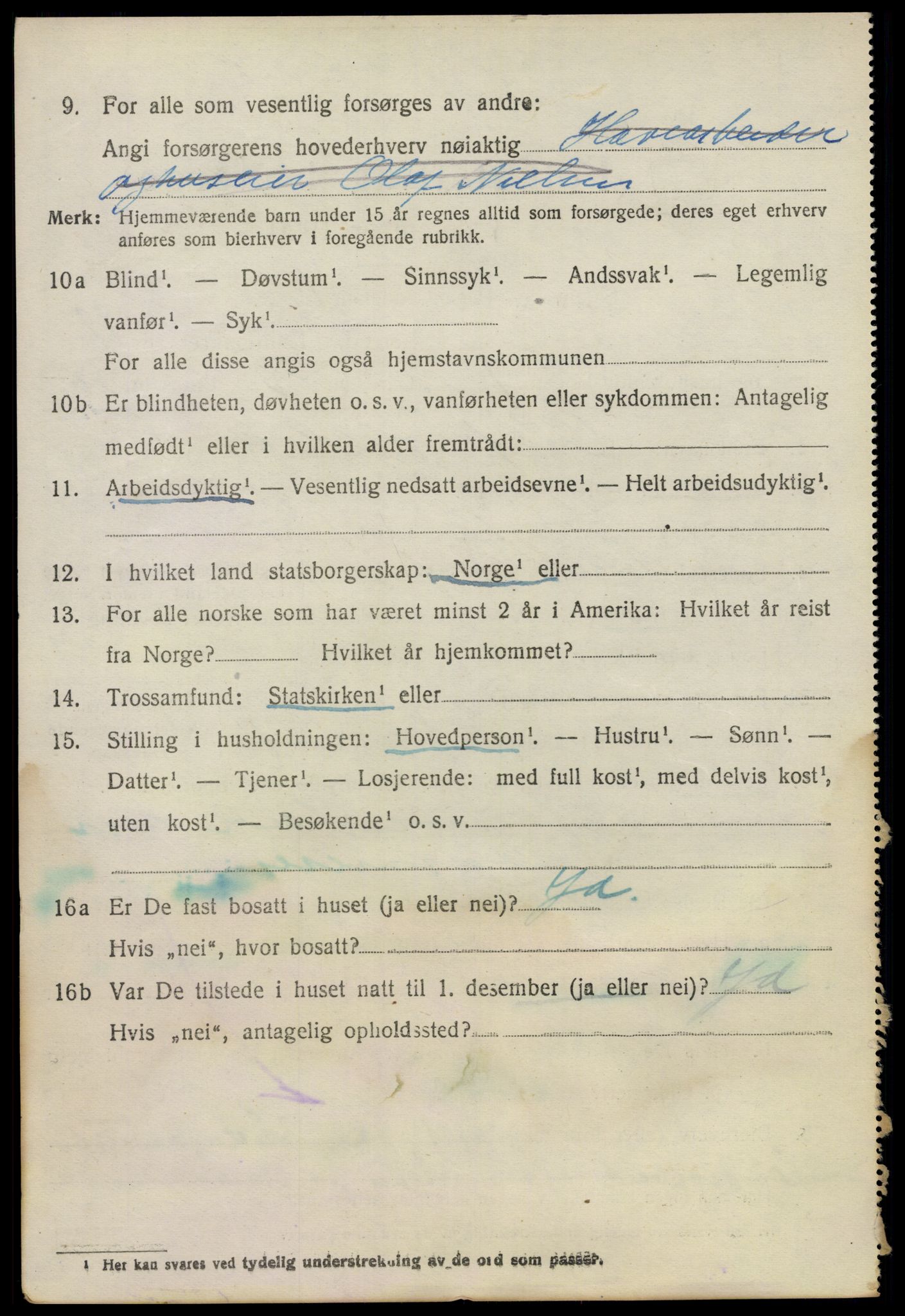 SAO, 1920 census for Bærum, 1920, p. 24539