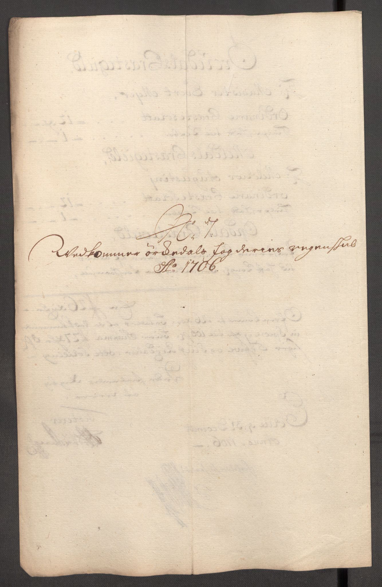 Rentekammeret inntil 1814, Reviderte regnskaper, Fogderegnskap, AV/RA-EA-4092/R60/L3956: Fogderegnskap Orkdal og Gauldal, 1706, p. 123