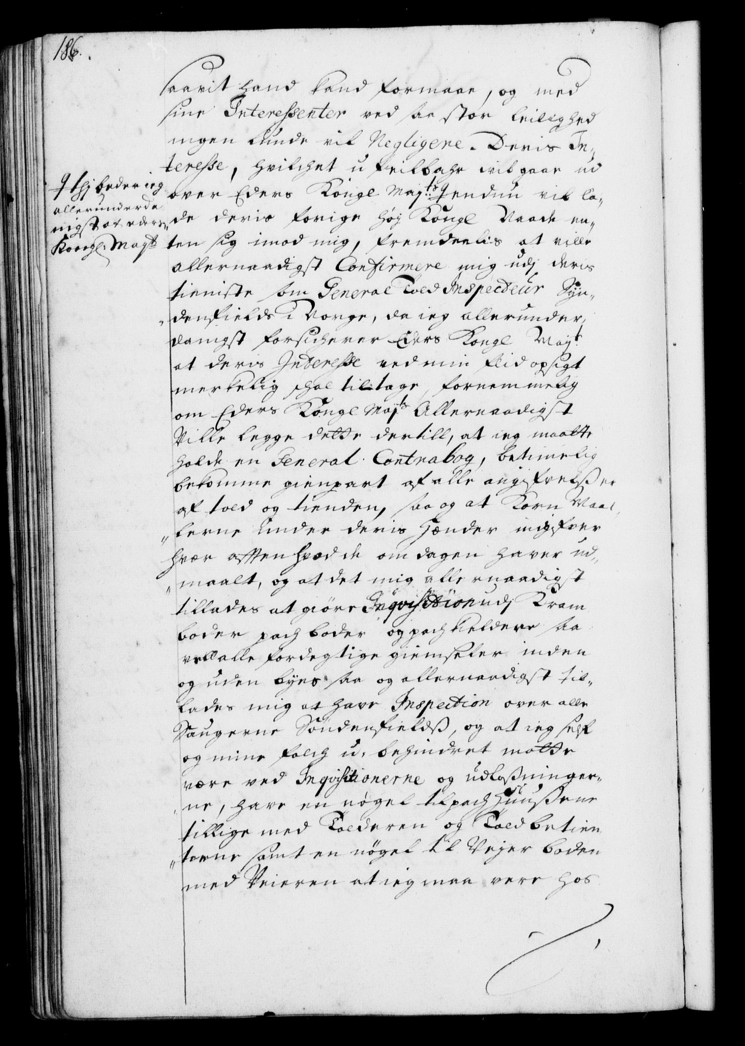 Rentekammeret, Kammerkanselliet, RA/EA-3111/G/Gf/Gfa/L0001: Resolusjonsprotokoll med register (merket RK 52.1), 1695-1706, p. 186