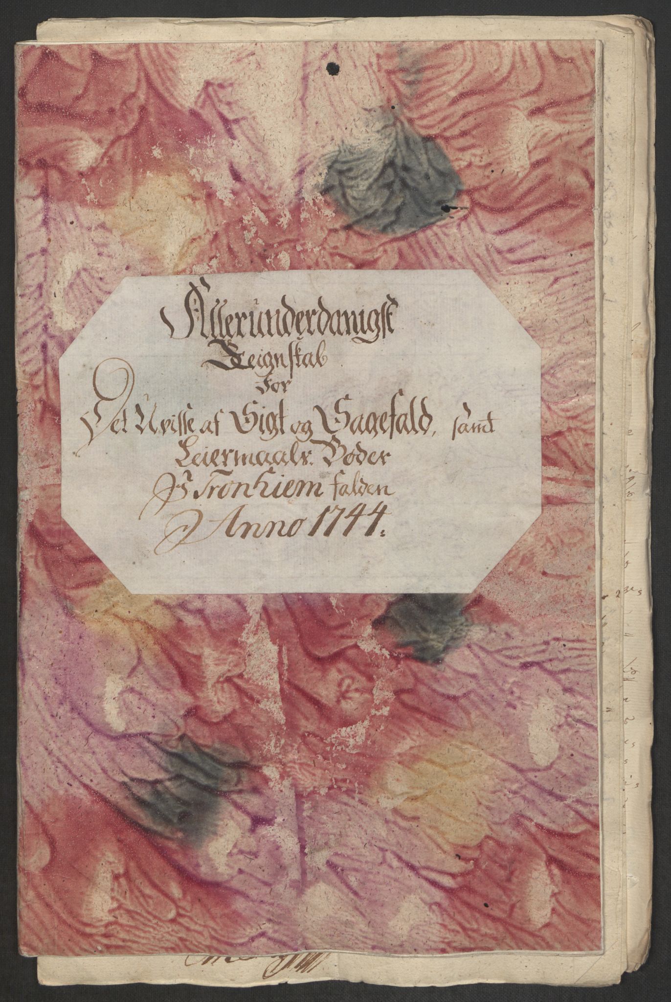 Rentekammeret inntil 1814, Reviderte regnskaper, Byregnskaper, RA/EA-4066/R/Rs/L0541: [S22] Sikt og sakefall, 1743-1746, p. 119