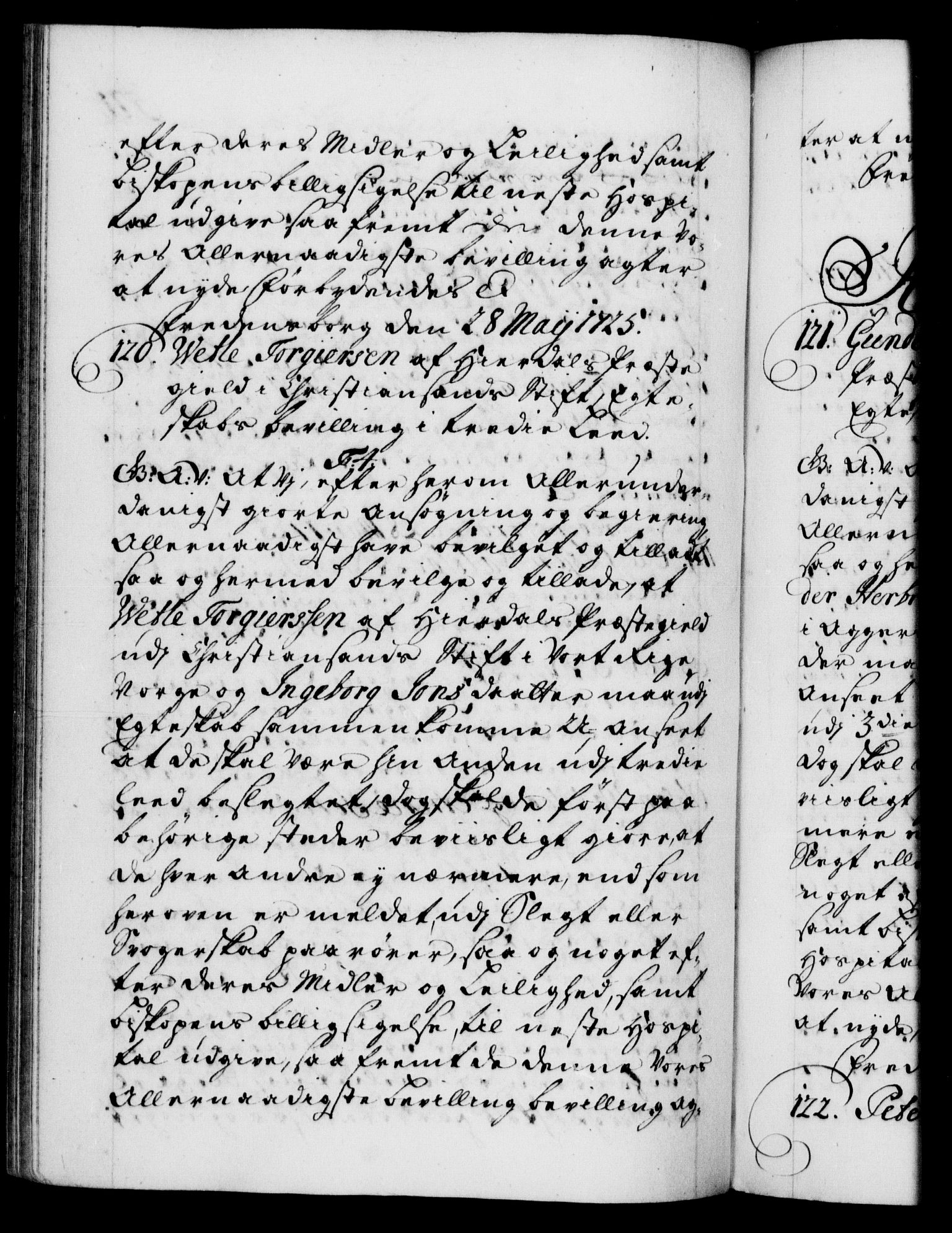 Danske Kanselli 1572-1799, AV/RA-EA-3023/F/Fc/Fca/Fcaa/L0024: Norske registre, 1723-1725, p. 571b