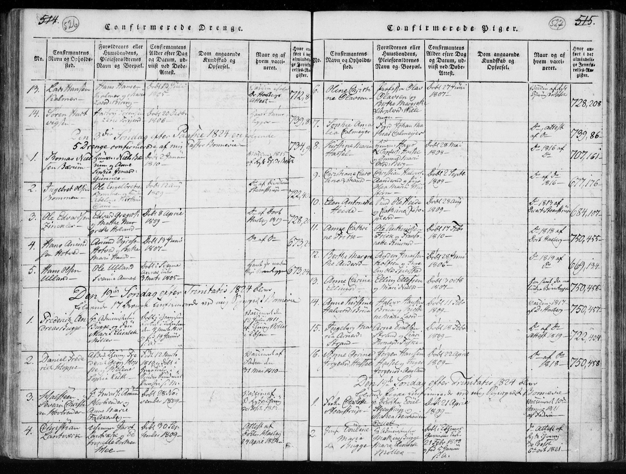 Kongsberg kirkebøker, SAKO/A-22/F/Fa/L0008: Parish register (official) no. I 8, 1816-1839, p. 526-527