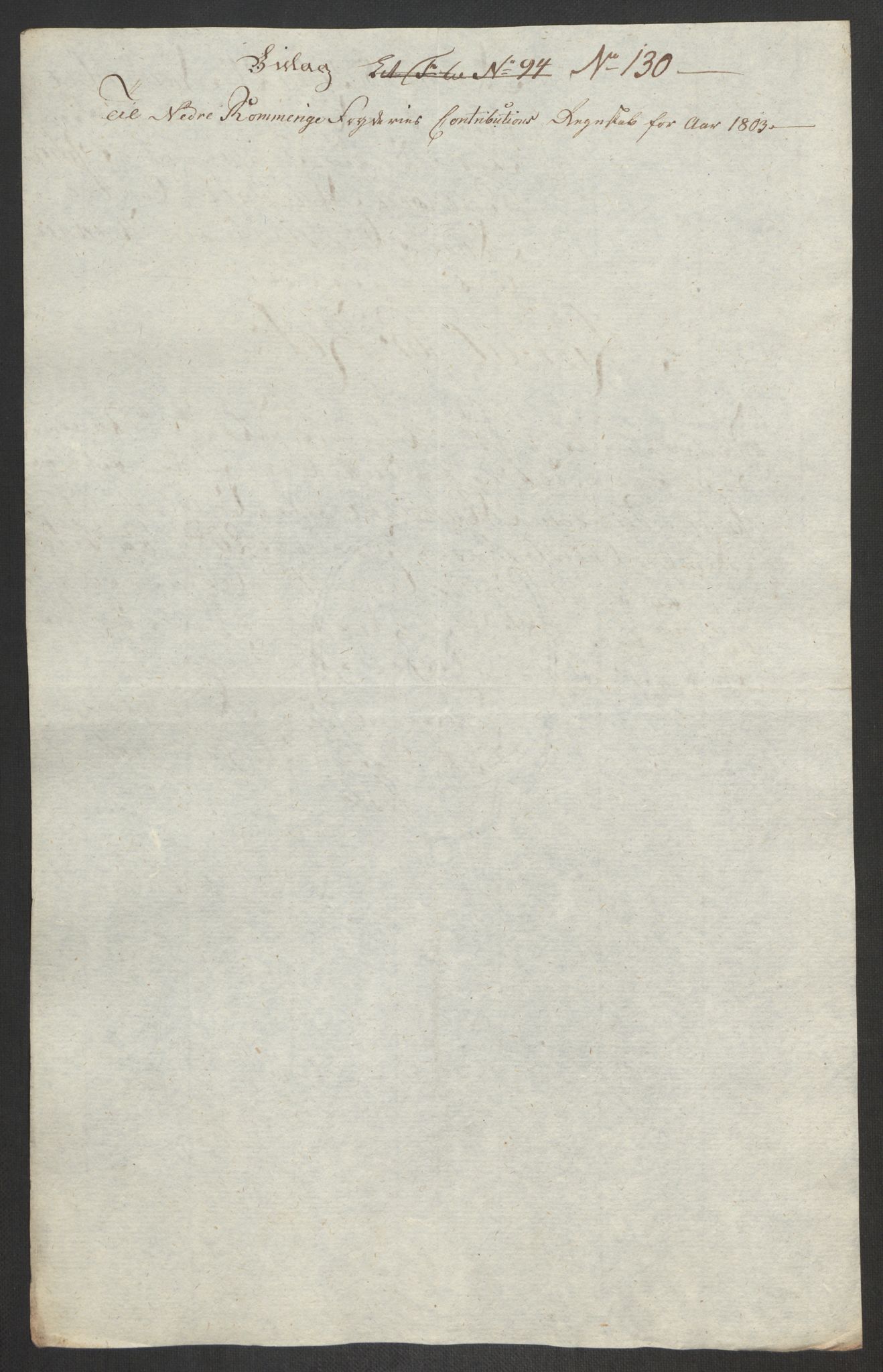 Rentekammeret inntil 1814, Reviderte regnskaper, Fogderegnskap, RA/EA-4092/R11/L0679: Fogderegnskap Nedre Romerike, 1803, p. 375