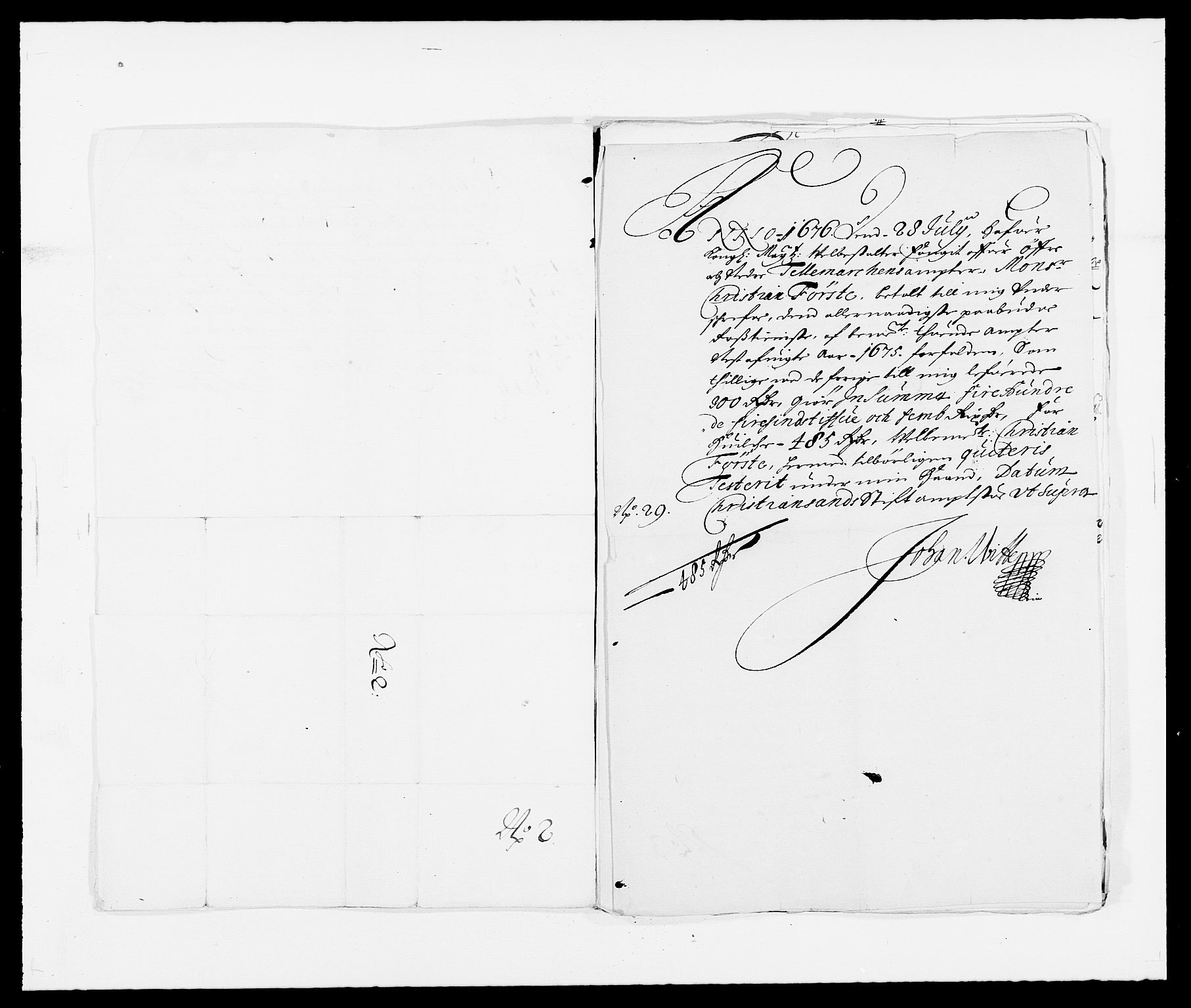 Rentekammeret inntil 1814, Reviderte regnskaper, Fogderegnskap, AV/RA-EA-4092/R35/L2064: Fogderegnskap Øvre og Nedre Telemark, 1675, p. 200