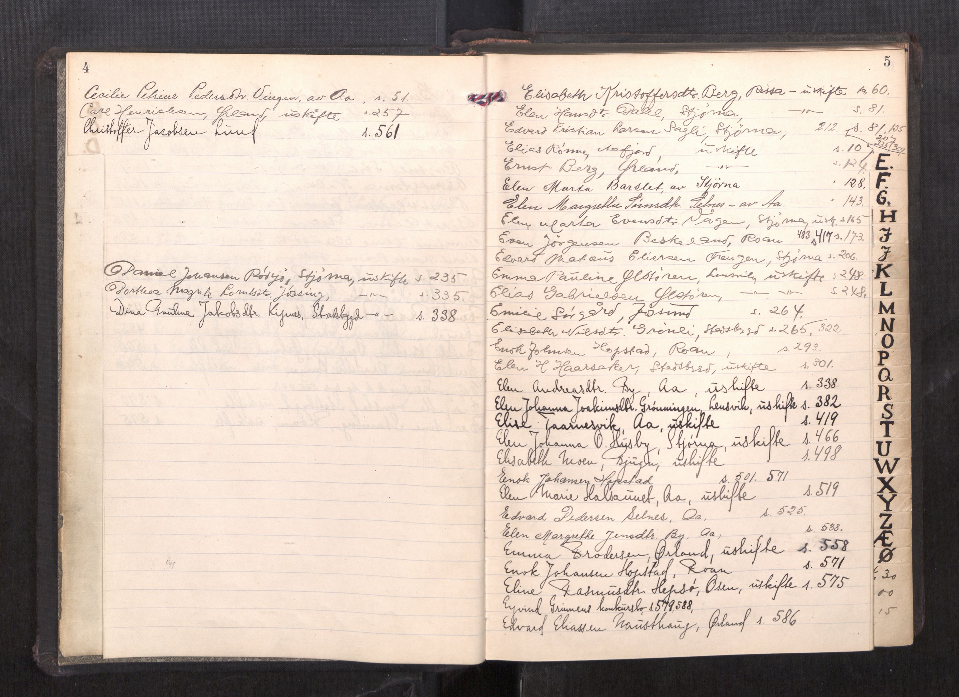 Fosen sorenskriveri, AV/SAT-A-1107/1/3/3B/L0015: Skiftebehandlingsprotokoll, 1929-1932, p. 4-5