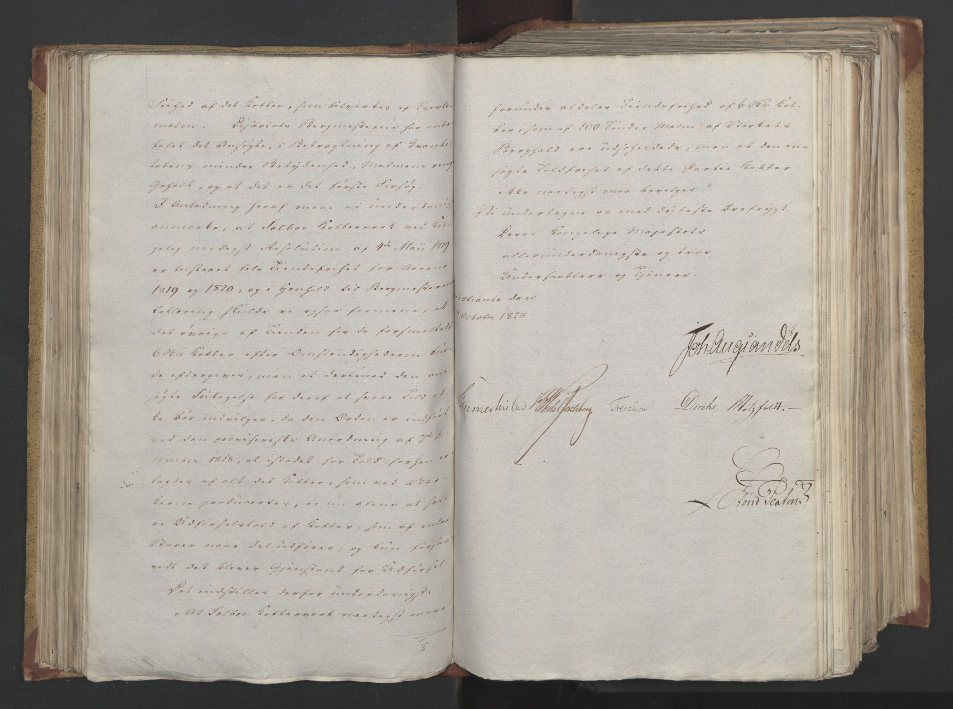 Statsrådsavdelingen i Stockholm, AV/RA-S-1003/D/Da/L0024: Regjeringsinnstillinger nr. 4663-4873, 1820, p. 129