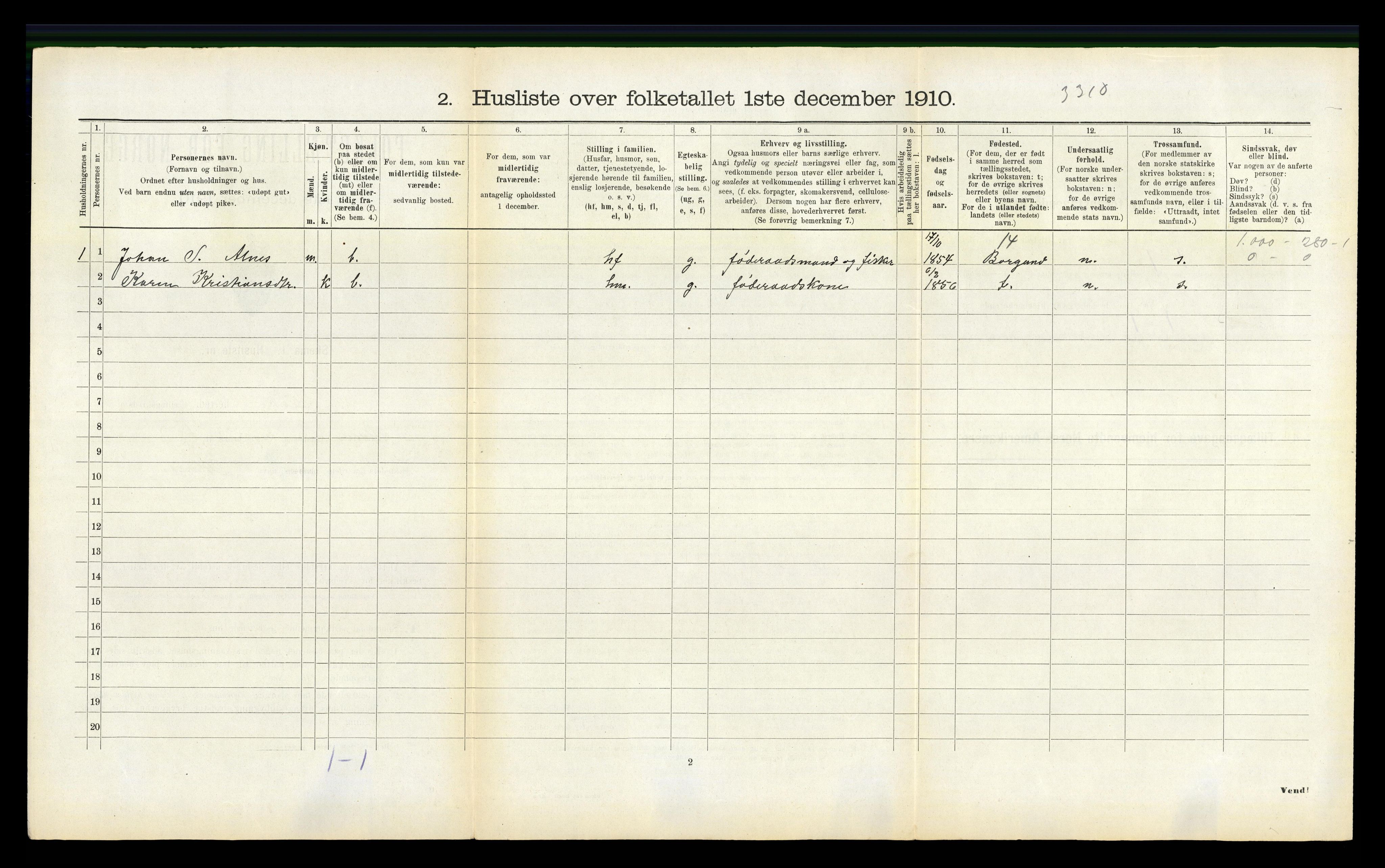 RA, 1910 census for Giske, 1910, p. 146