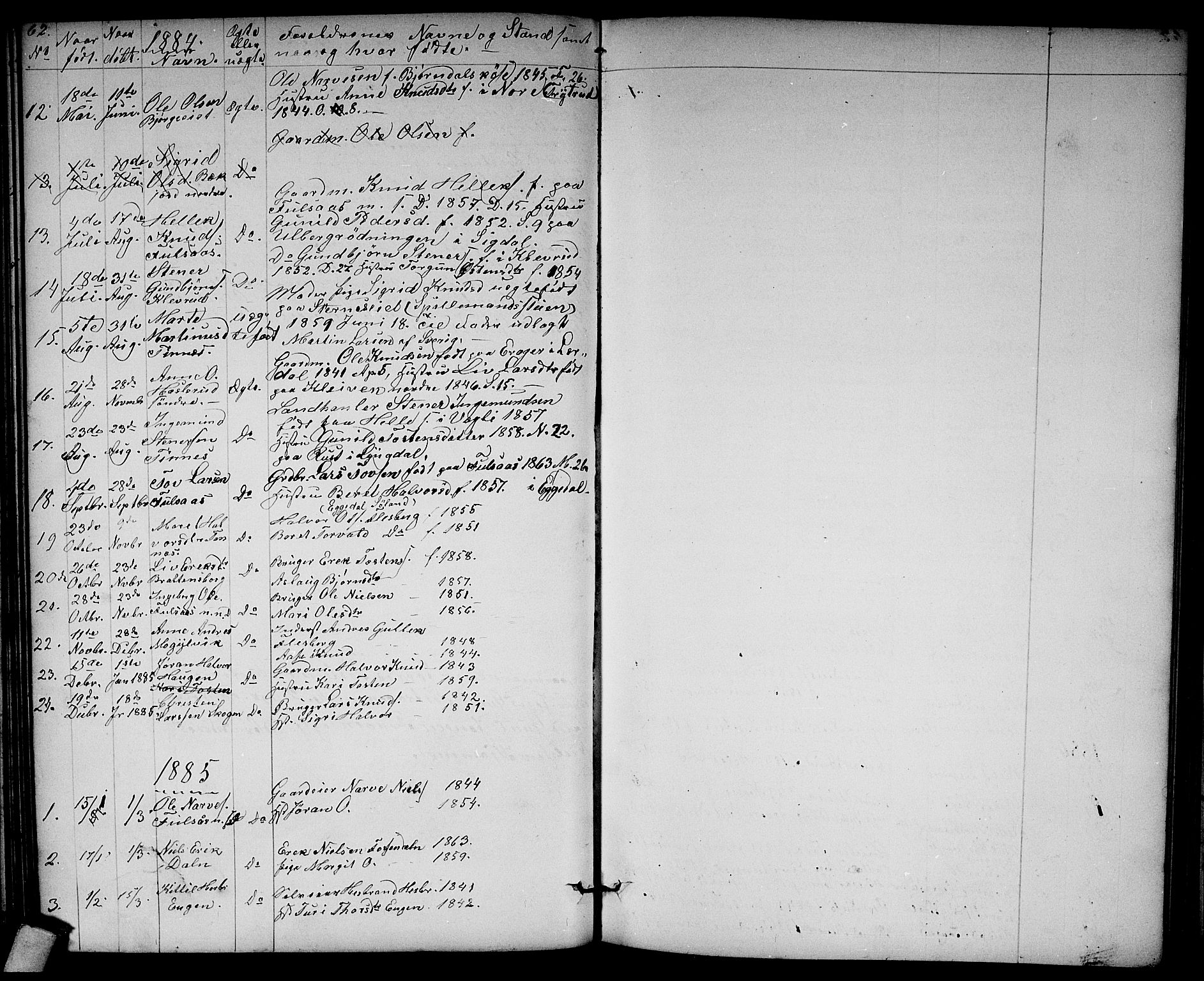 Rollag kirkebøker, AV/SAKO-A-240/G/Ga/L0003: Parish register (copy) no. I 3, 1856-1887, p. 62