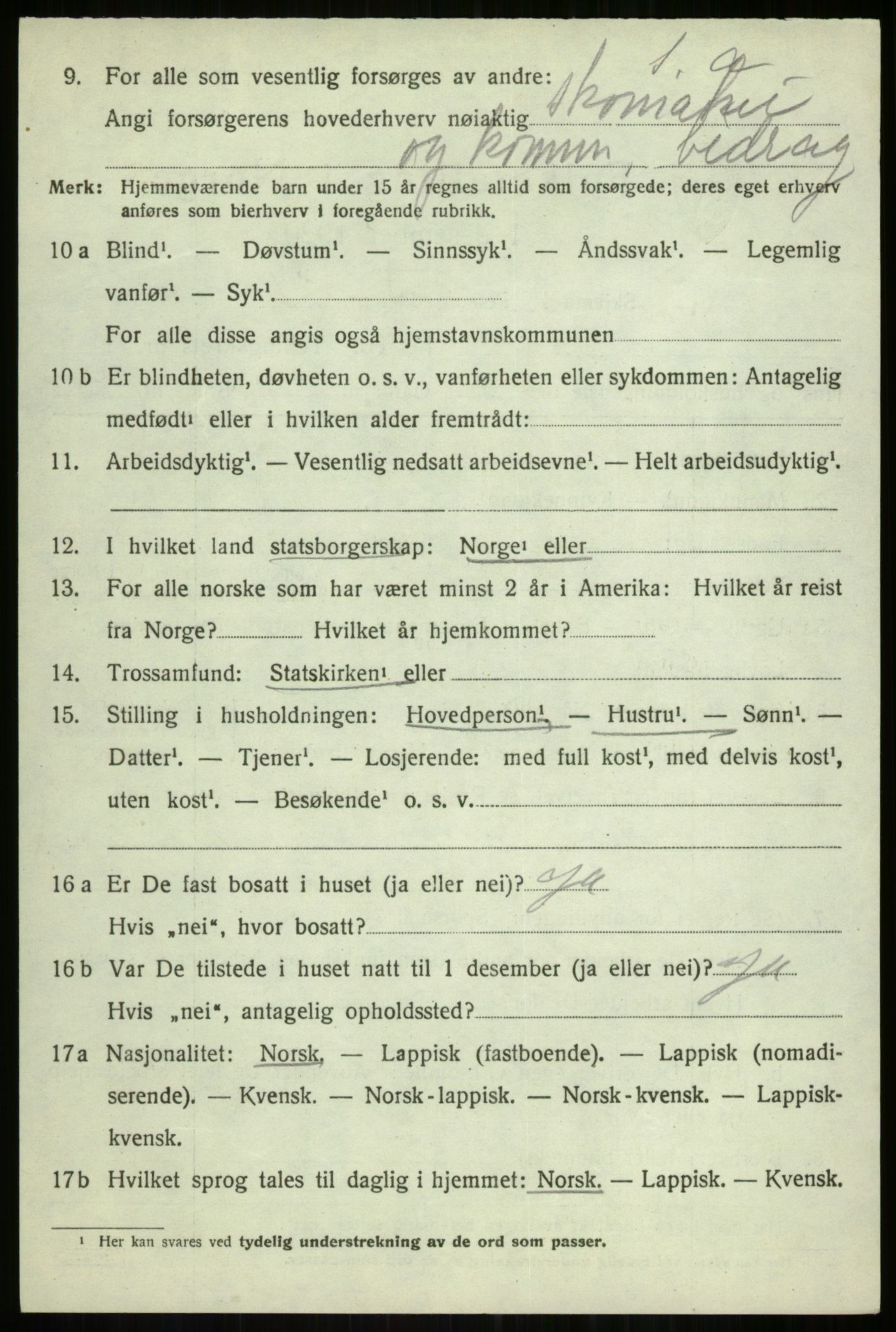 SATØ, 1920 census for Tromsøysund, 1920, p. 4977