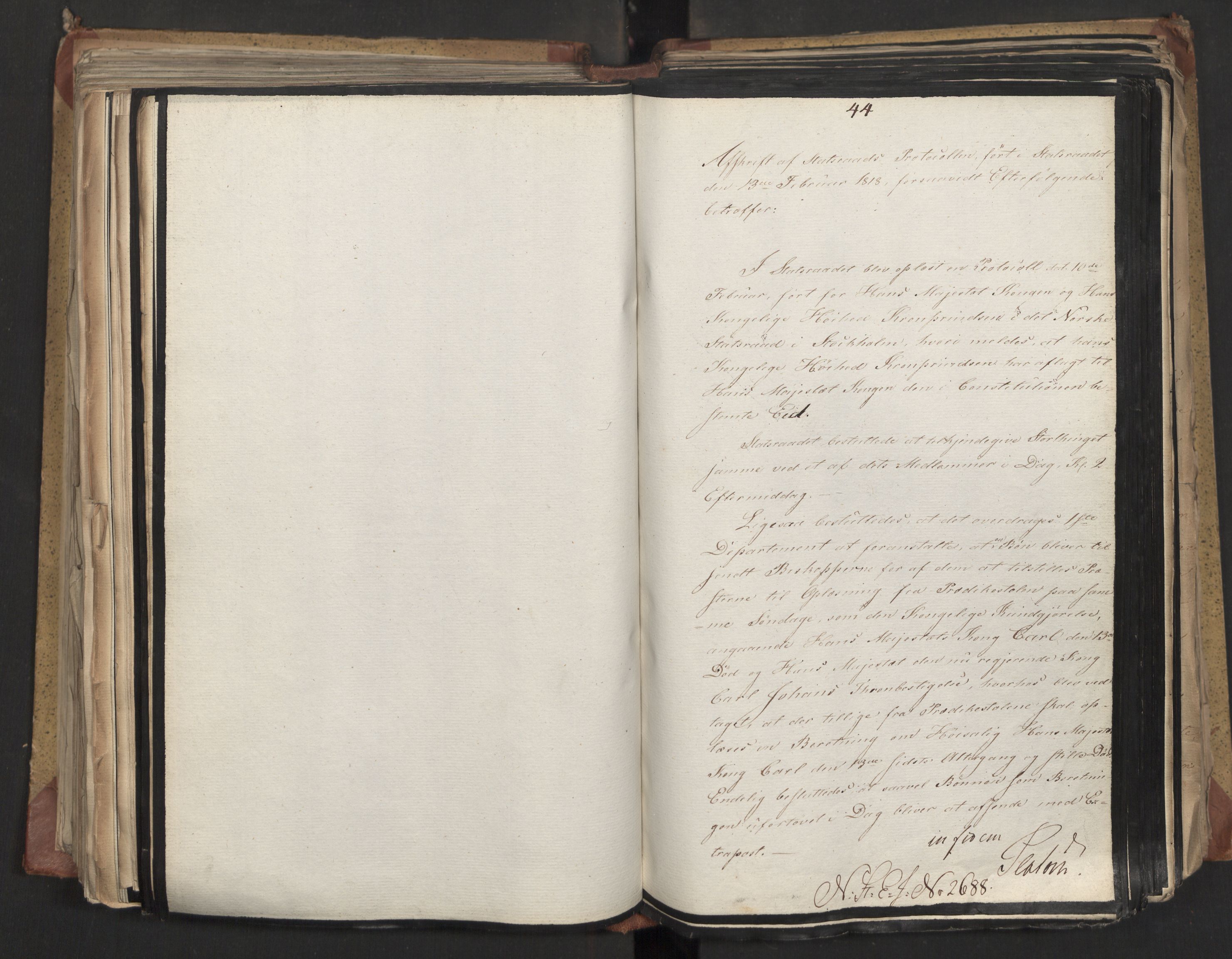 Statsrådsavdelingen i Stockholm, AV/RA-S-1003/D/Da/L0012: Regjeringsinnstillinger nr. 2587-2760, 1818, p. 358