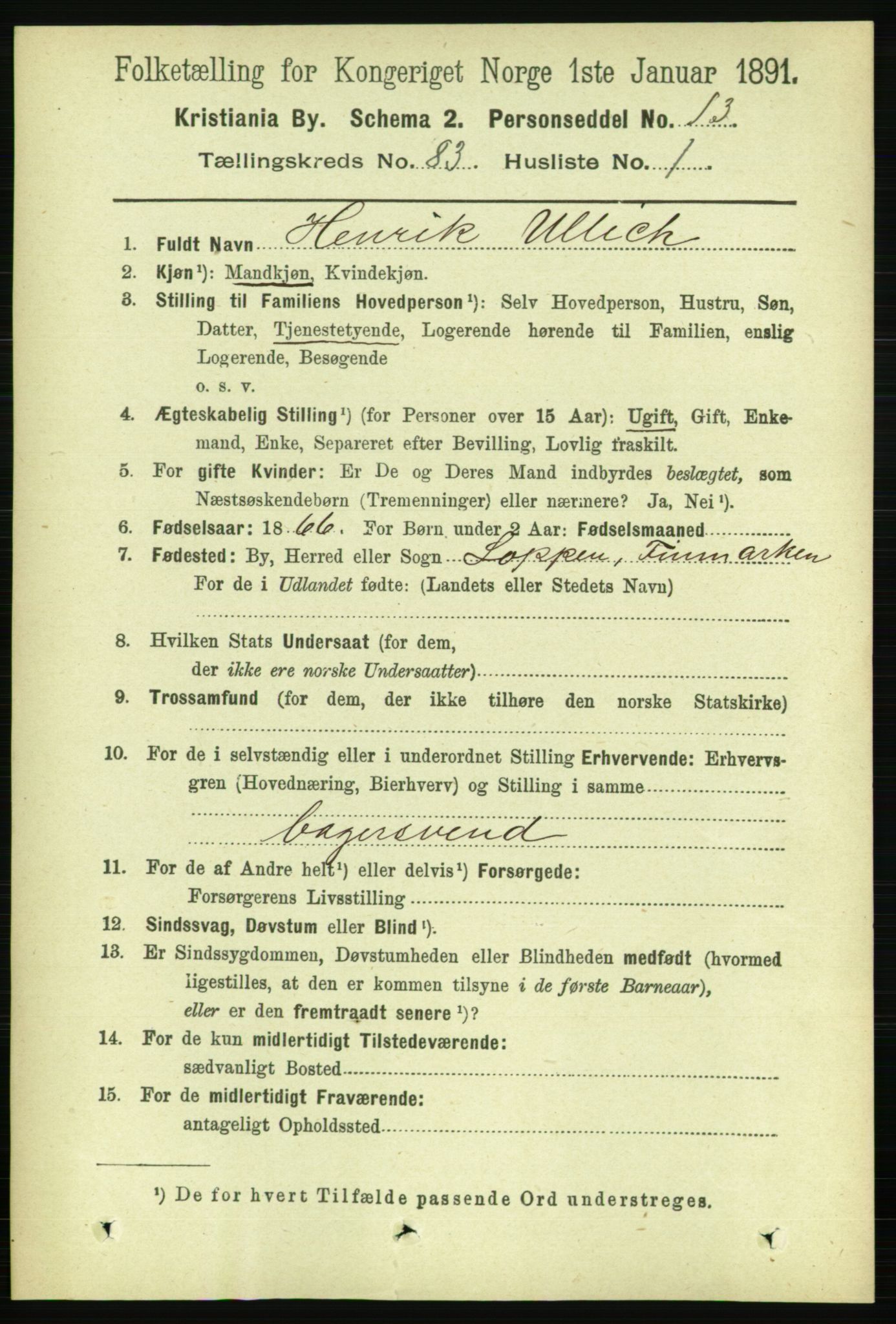 RA, 1891 census for 0301 Kristiania, 1891, p. 42134