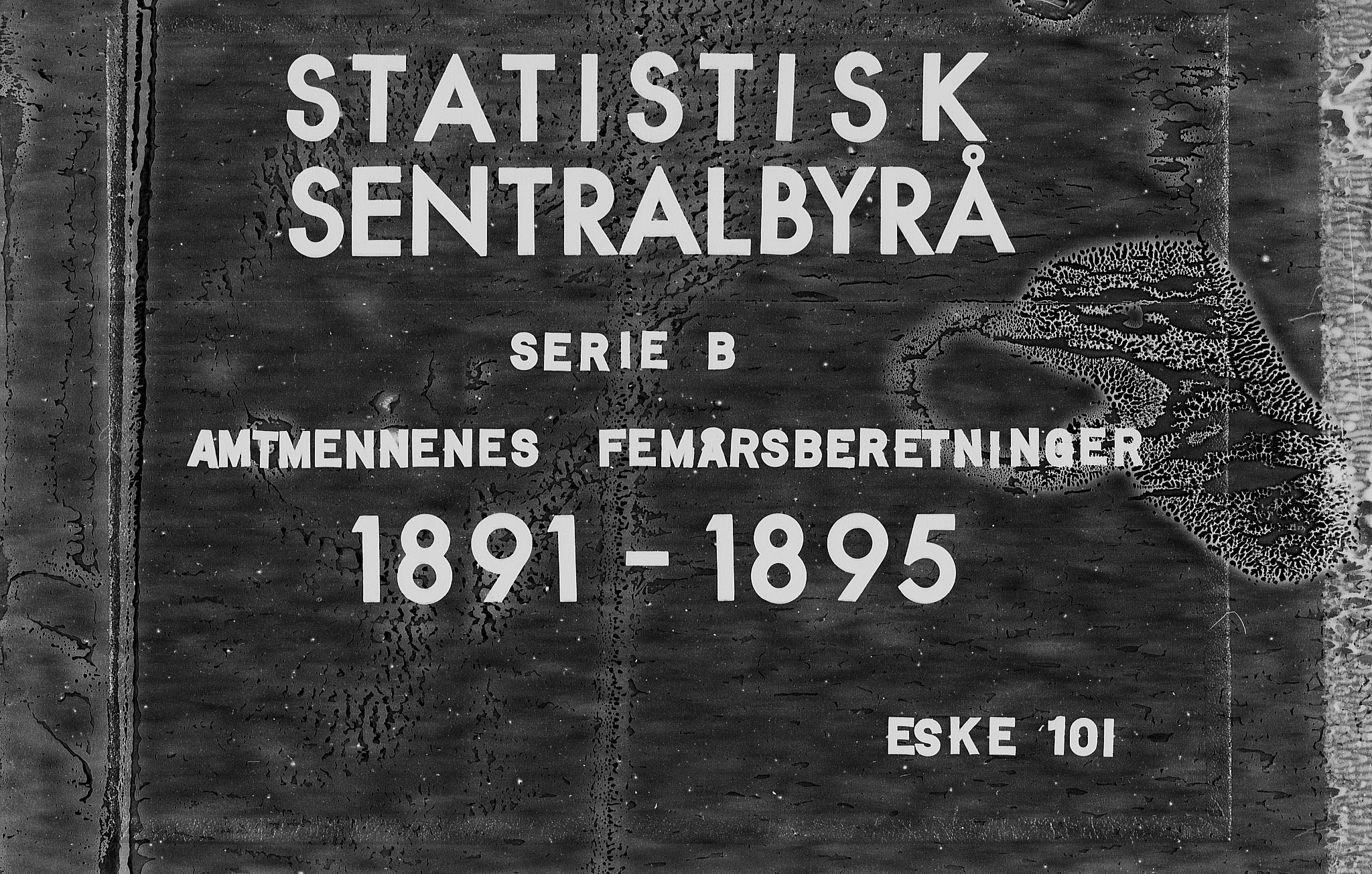 Statistisk sentralbyrå, Næringsøkonomiske emner, Generelt - Amtmennenes femårsberetninger, AV/RA-S-2233/F/Fa/L0101: --, 1901-1905, p. 1