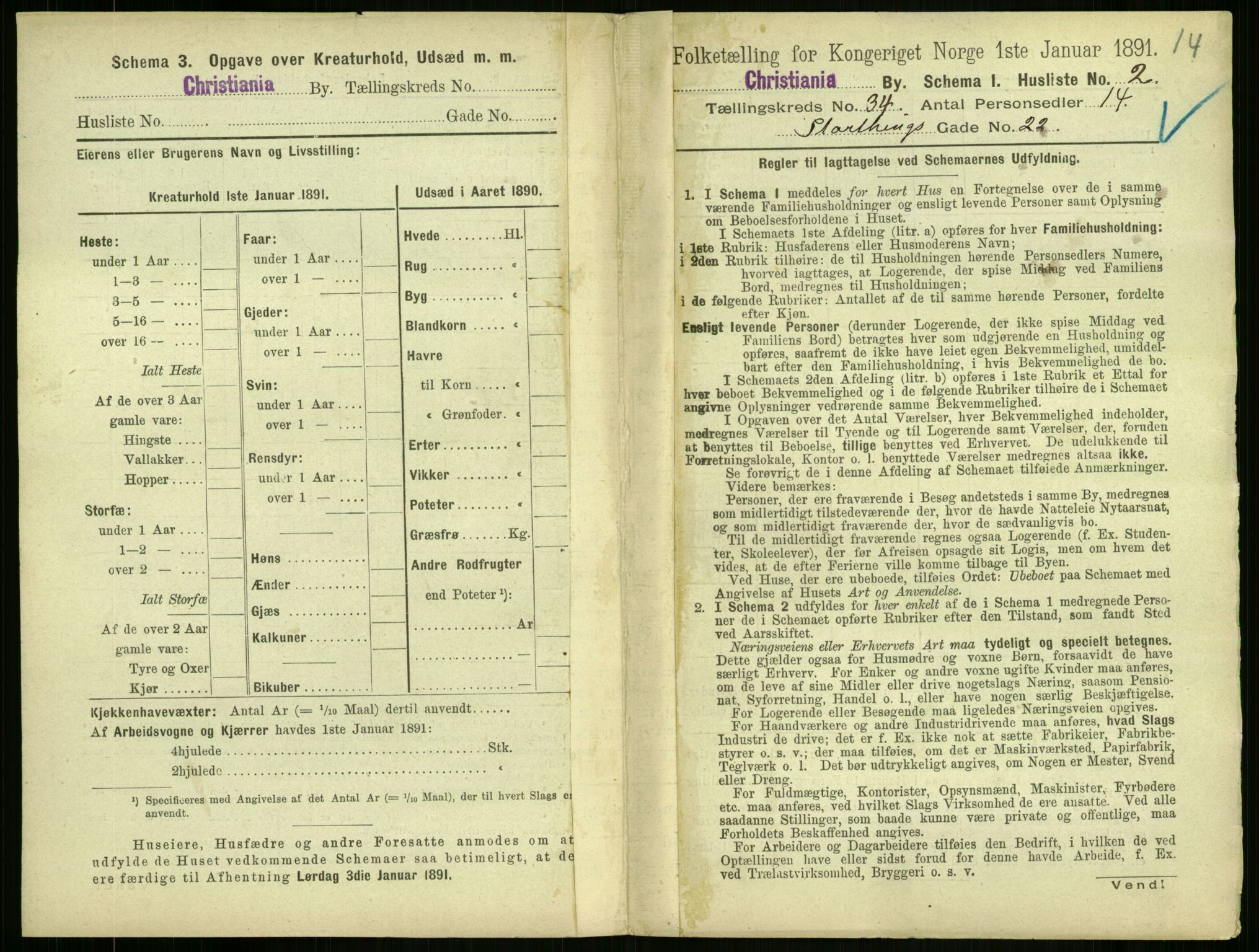 RA, 1891 census for 0301 Kristiania, 1891, p. 18297