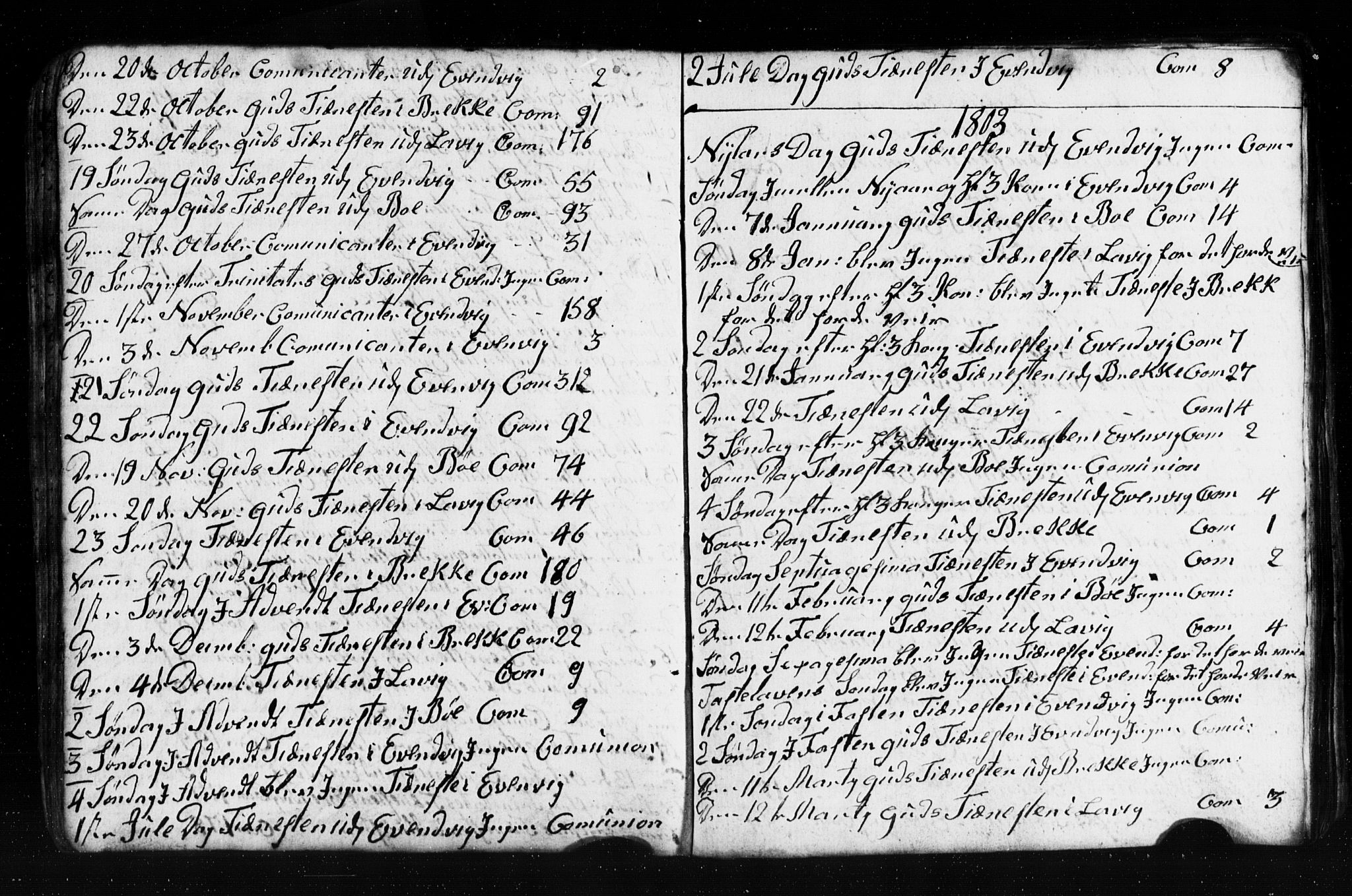 Gulen sokneprestembete, AV/SAB-A-80201/H/Hab: Parish register (copy) no. A 2, 1791-1814