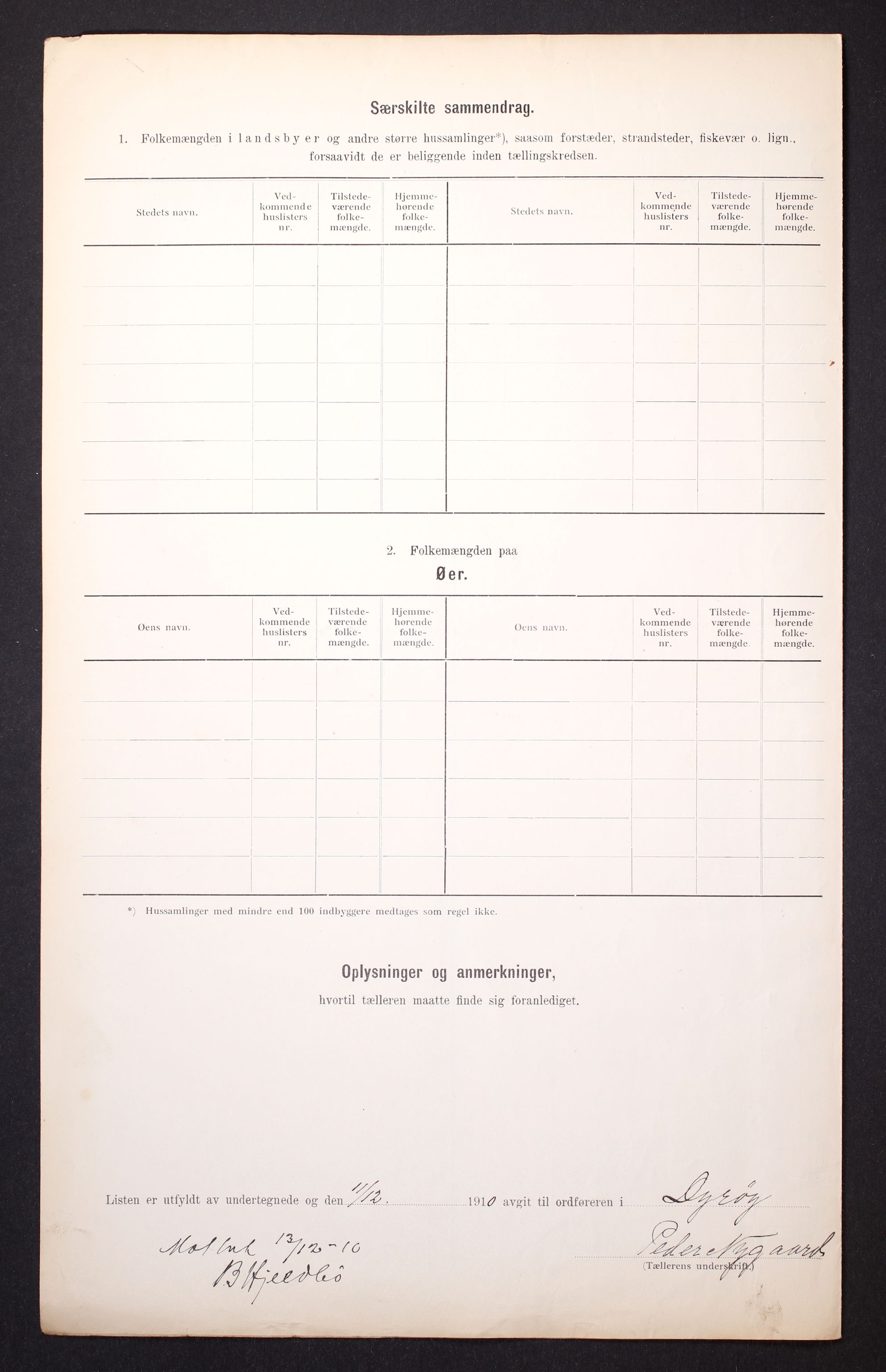 RA, 1910 census for Dyrøy, 1910, p. 6