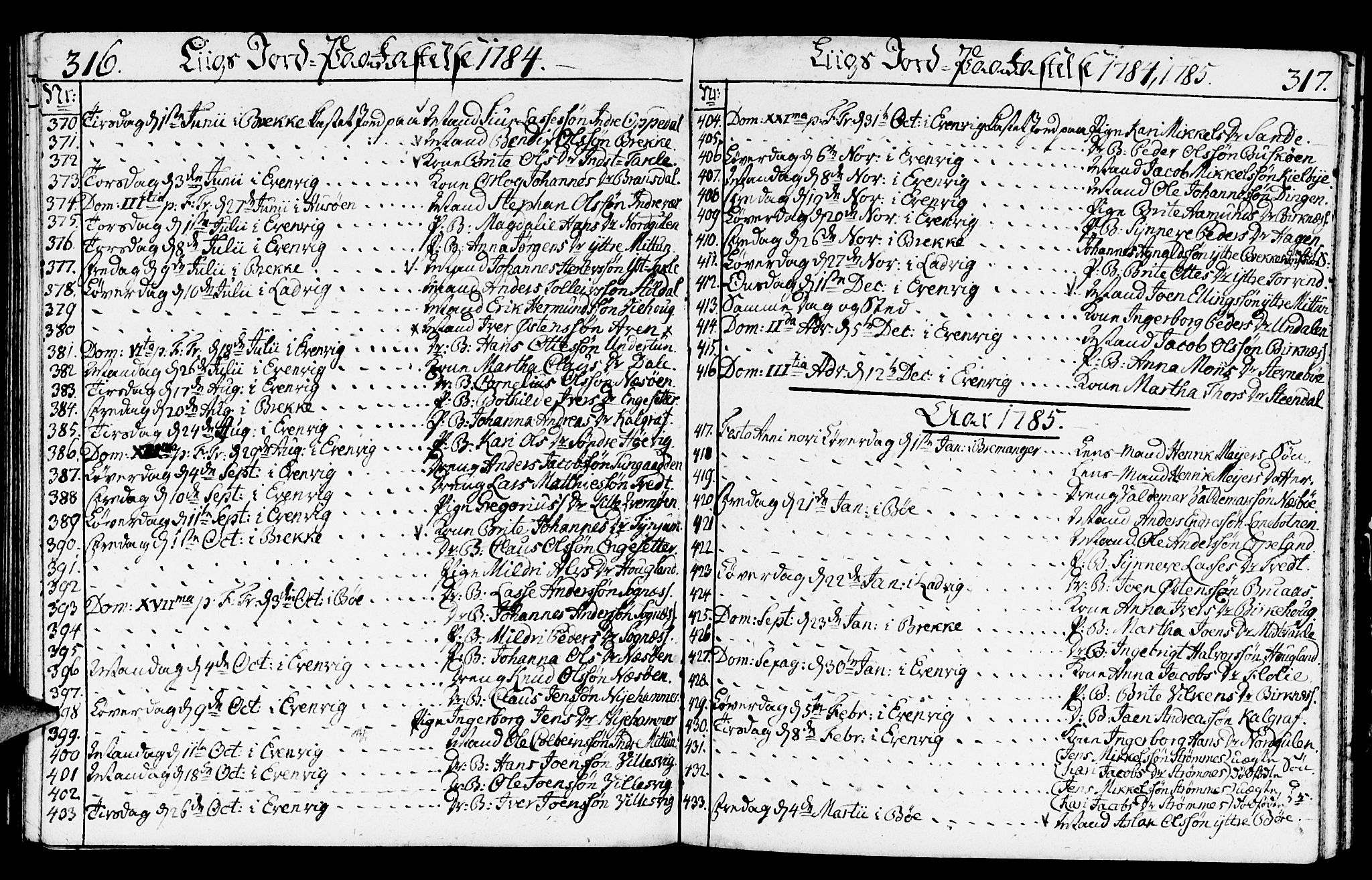 Gulen sokneprestembete, SAB/A-80201/H/Haa/Haaa/L0014: Parish register (official) no. A 14, 1779-1788, p. 316-317