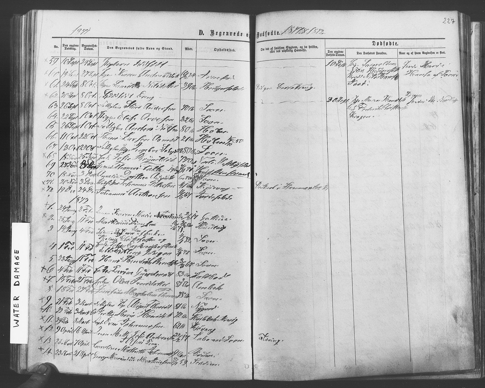 Vestby prestekontor Kirkebøker, SAO/A-10893/F/Fa/L0008: Parish register (official) no. I 8, 1863-1877, p. 227