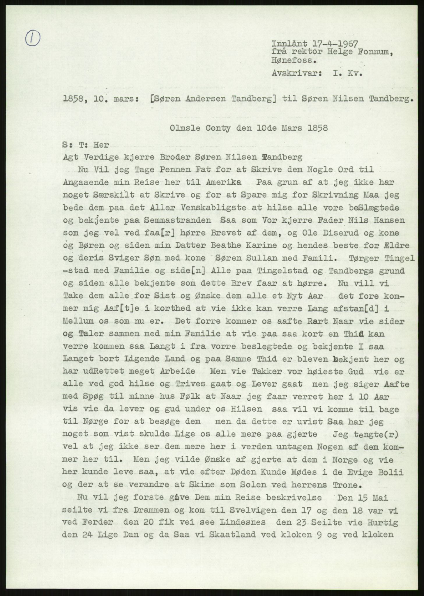 Samlinger til kildeutgivelse, Amerikabrevene, AV/RA-EA-4057/F/L0019: Innlån fra Buskerud: Fonnem - Kristoffersen, 1838-1914, p. 701