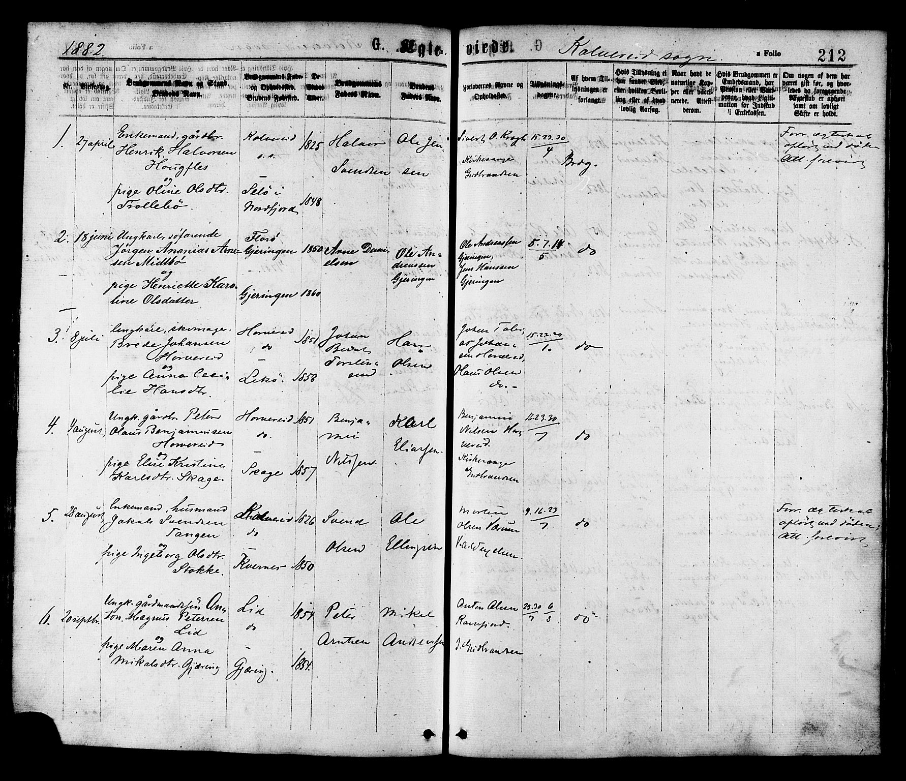 Ministerialprotokoller, klokkerbøker og fødselsregistre - Nord-Trøndelag, SAT/A-1458/780/L0642: Parish register (official) no. 780A07 /1, 1874-1885, p. 212