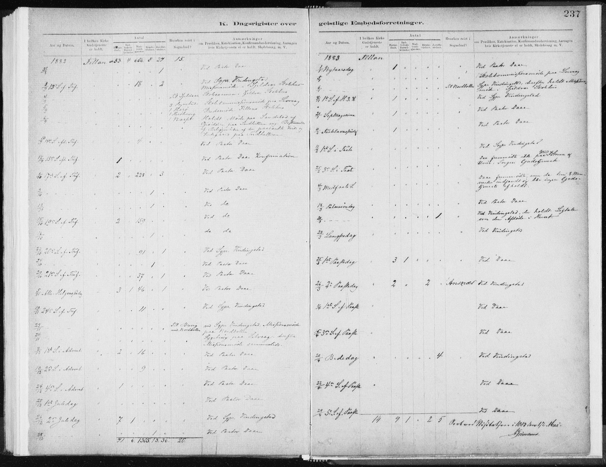 Ministerialprotokoller, klokkerbøker og fødselsregistre - Sør-Trøndelag, AV/SAT-A-1456/637/L0558: Parish register (official) no. 637A01, 1882-1899, p. 237