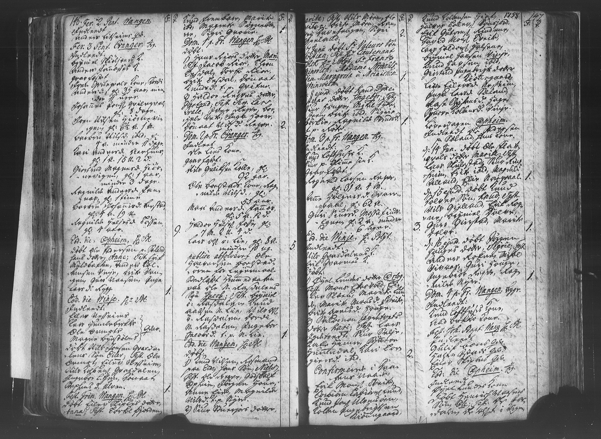 Voss sokneprestembete, SAB/A-79001/H/Haa: Parish register (official) no. A 8, 1752-1780, p. 146-147
